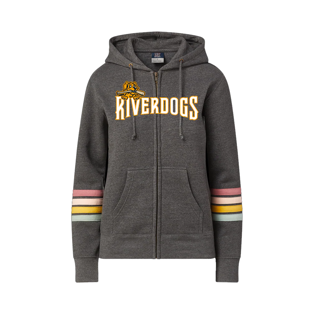 Charleston RiverDogs Women's Stripe Sleeve Hoodie