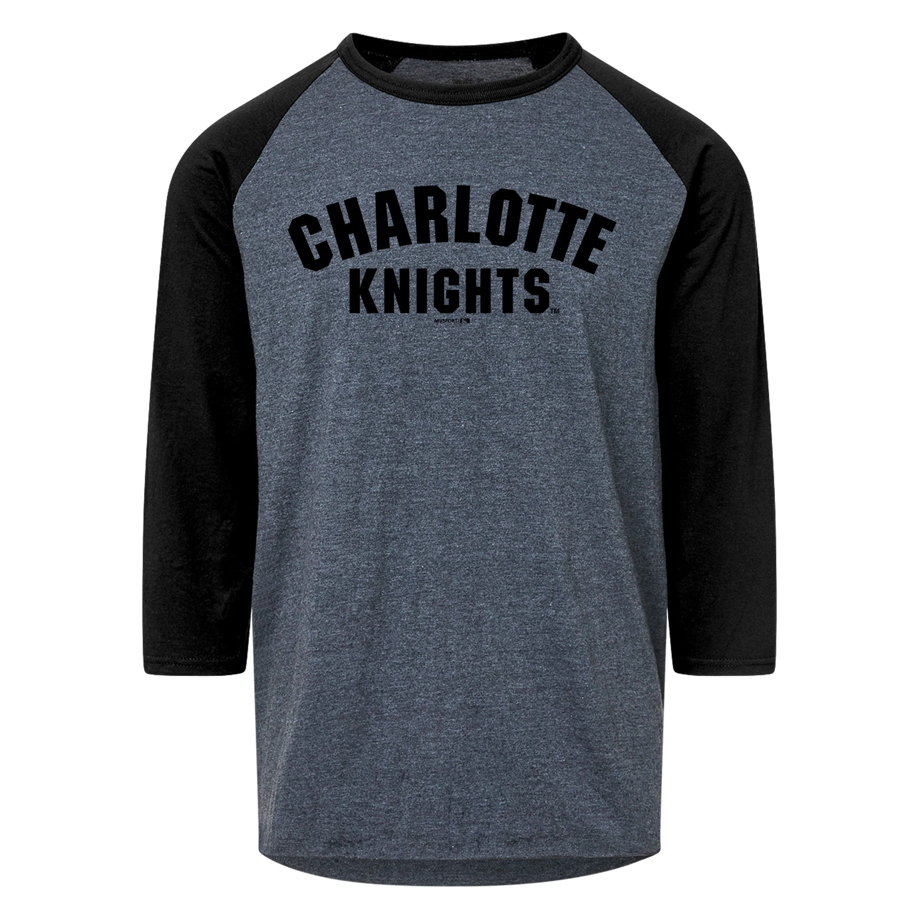 Charlotte Knights MV Sport Mickey Raglan Baseball Tee