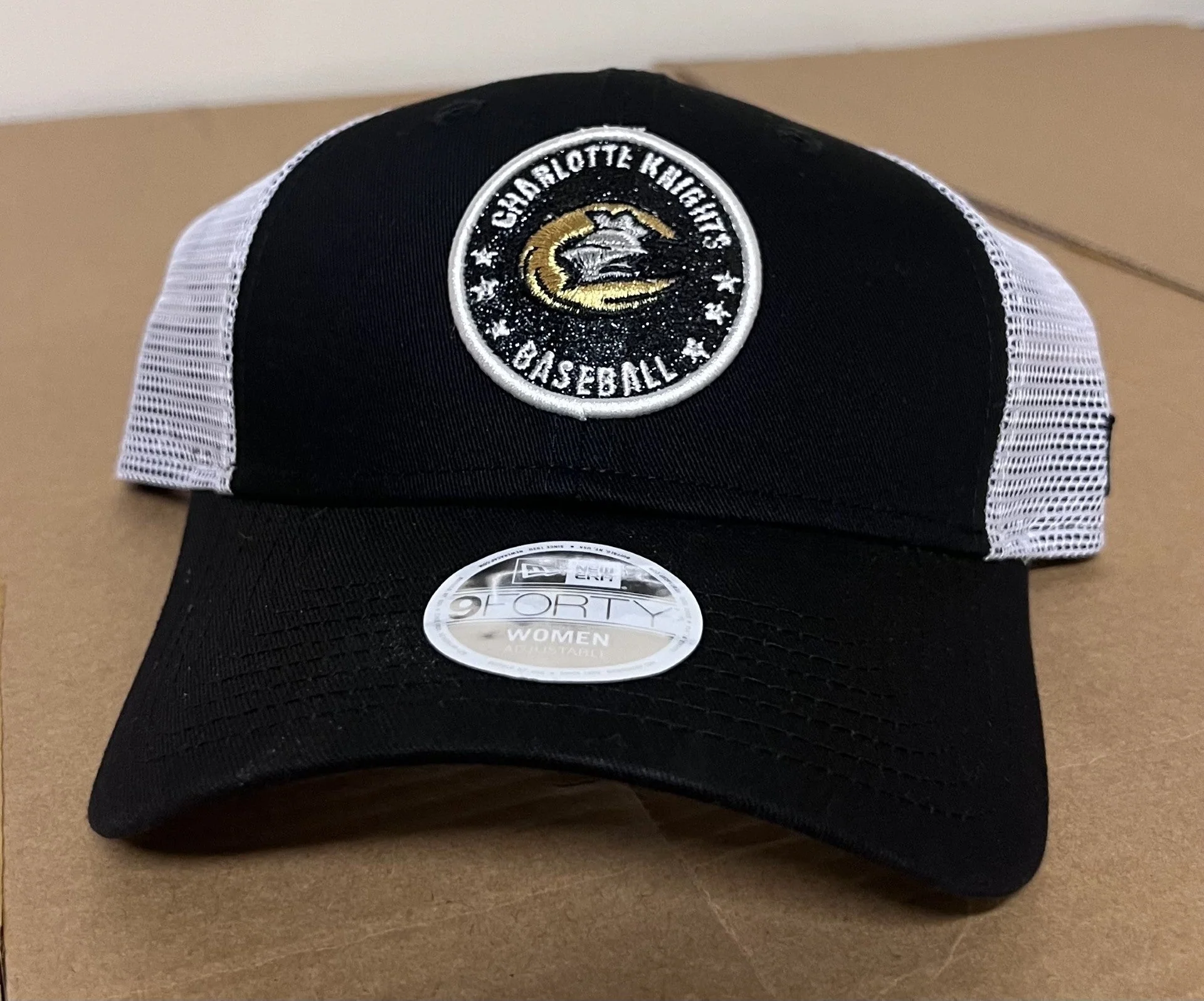 Charlotte Knights New Era Glitter Circle Mesh Cap (Old Logo)