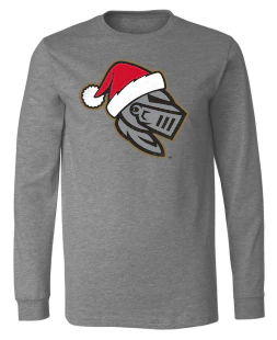 Charlotte Knights Women's 108 Stitches Light the Knights Santa Hat Long Sleeve Tee