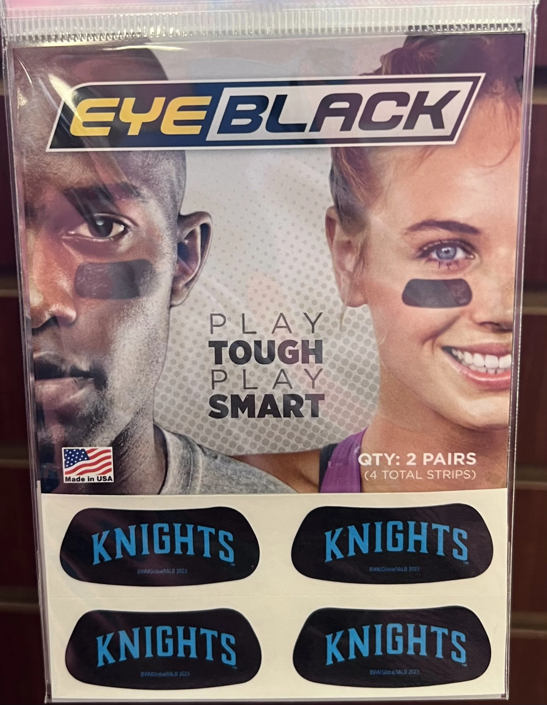 Charlotte Knights Wordmark Eye Black