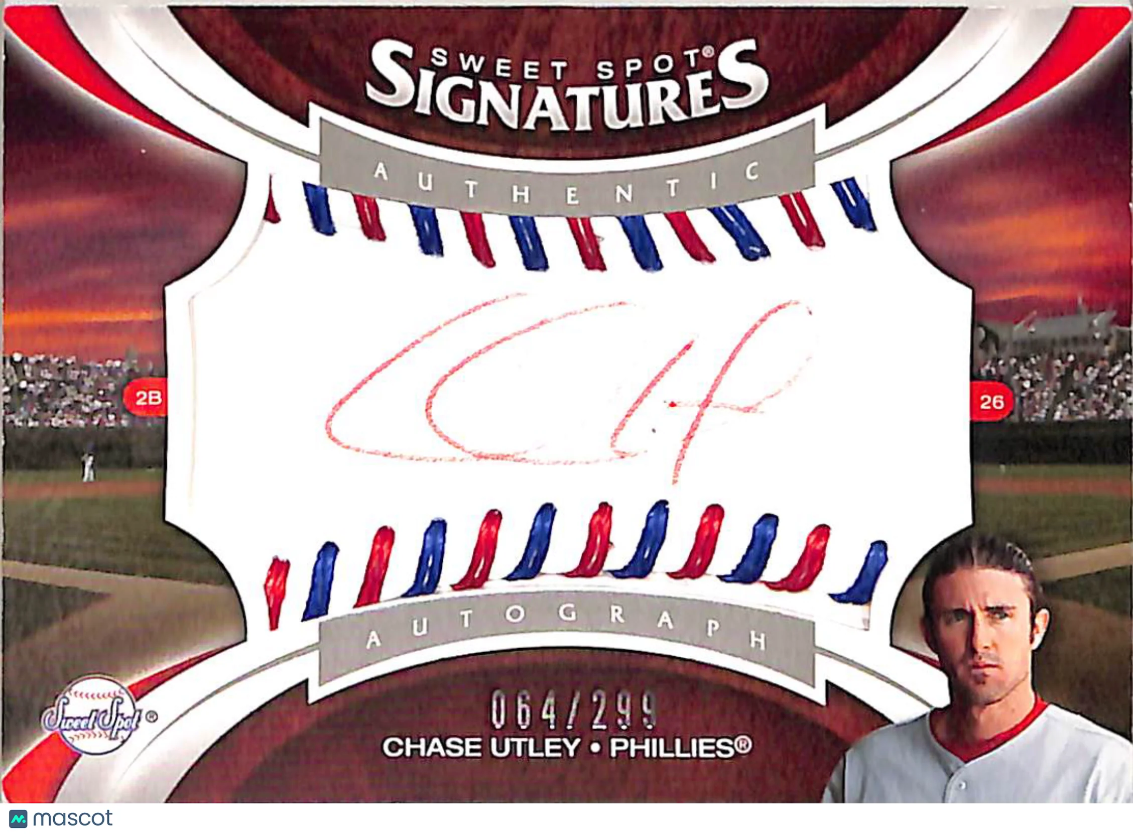 Chase Utley 2006 Upper Deck Sweet Spot Update Sig