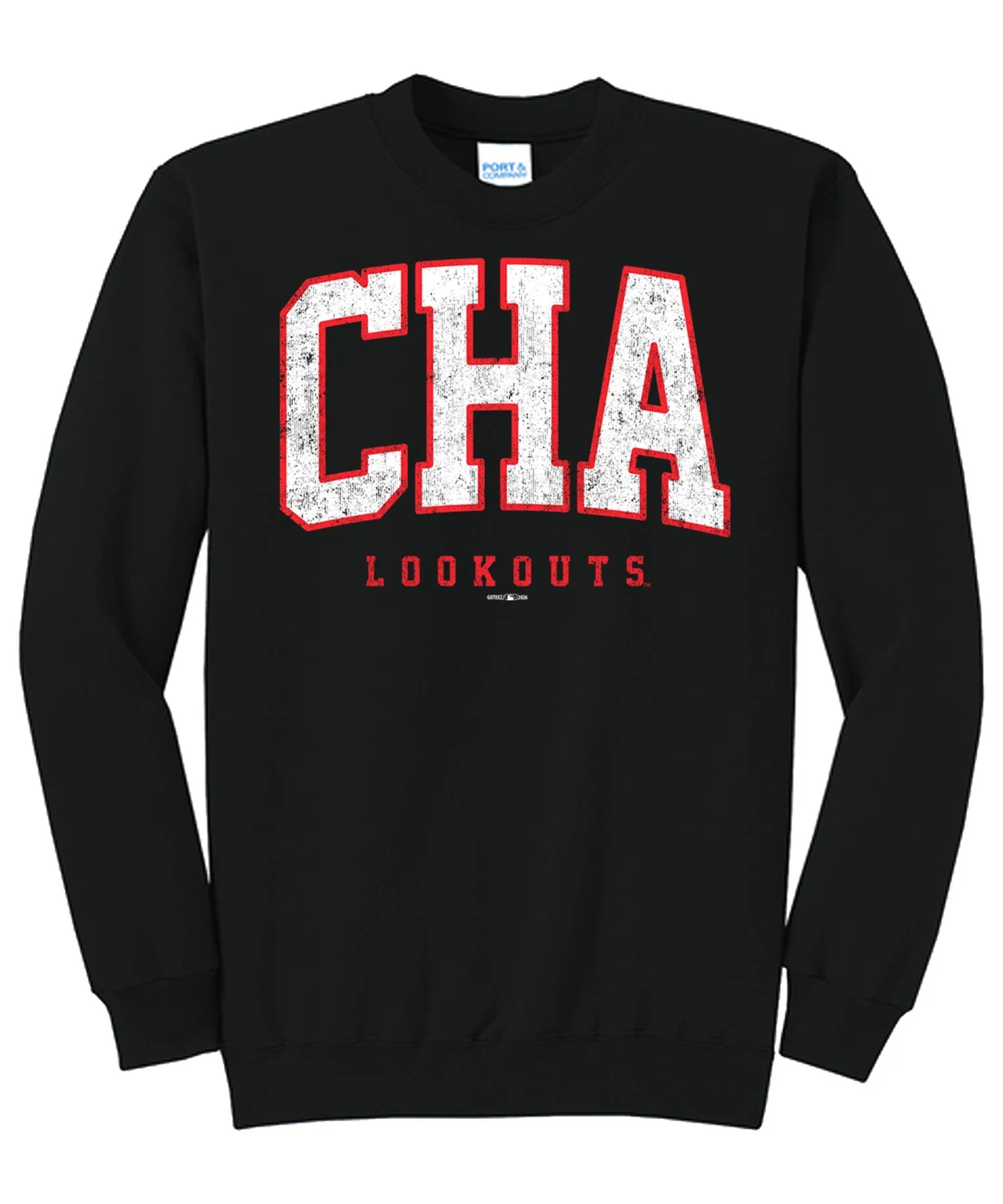 Chattanooga Lookotuts Black Airport Code Crewneck