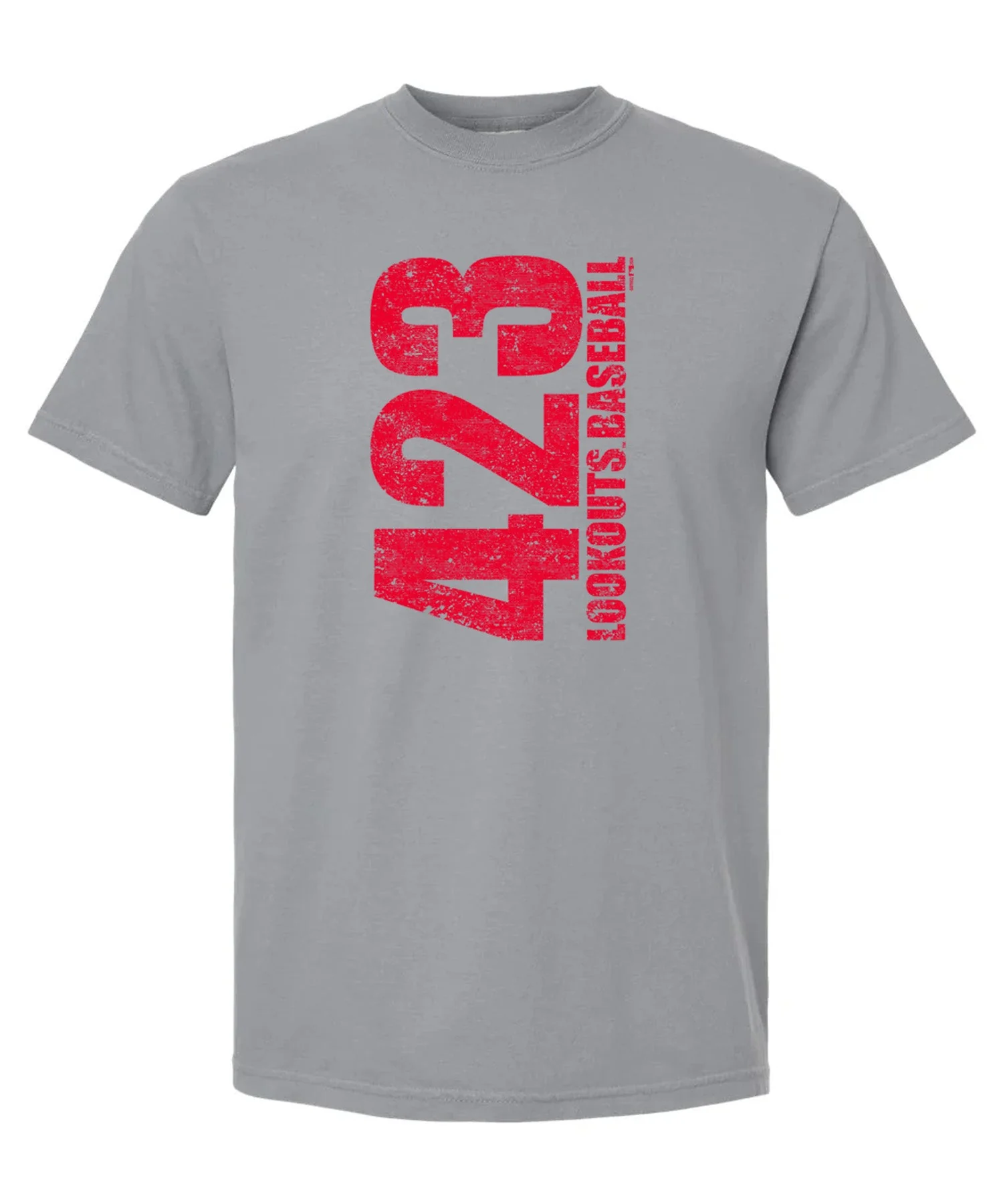 Chattanooga Lookouts Area Code Grey Tee