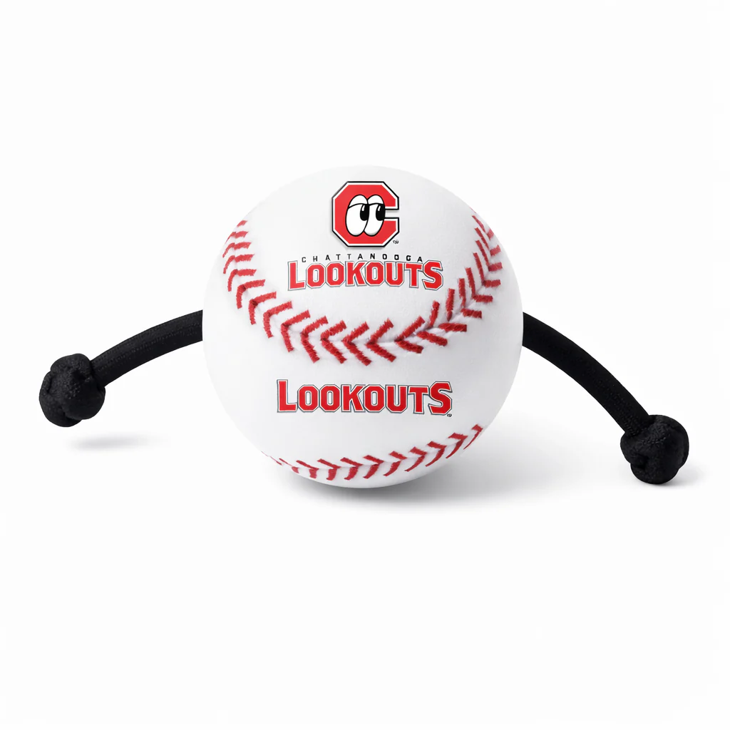 Chattanooga Lookouts Dog Baseball Tug Toy