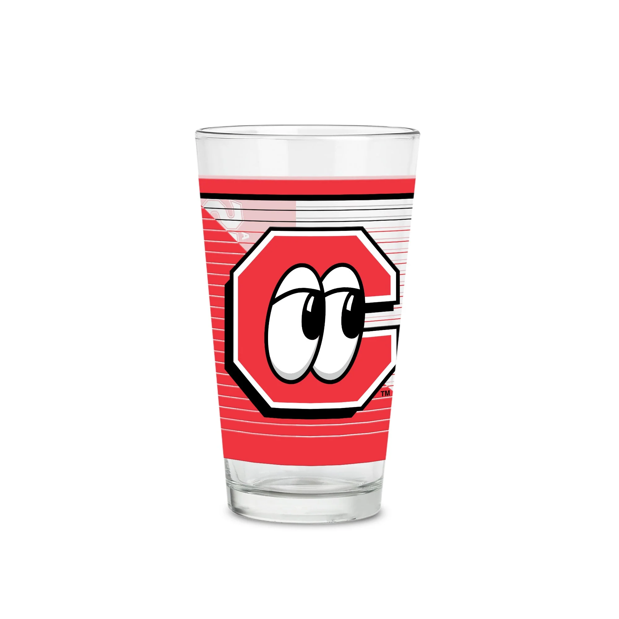 Chattanooga Lookouts Primary Logo 16oz Pint Glass