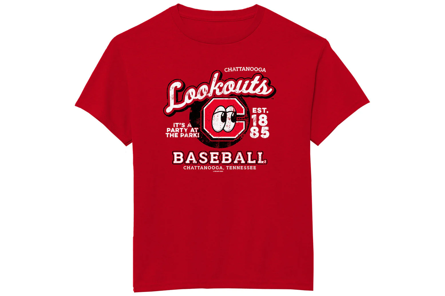 Chattanooga Lookouts Scarlet Youth EZ Tee