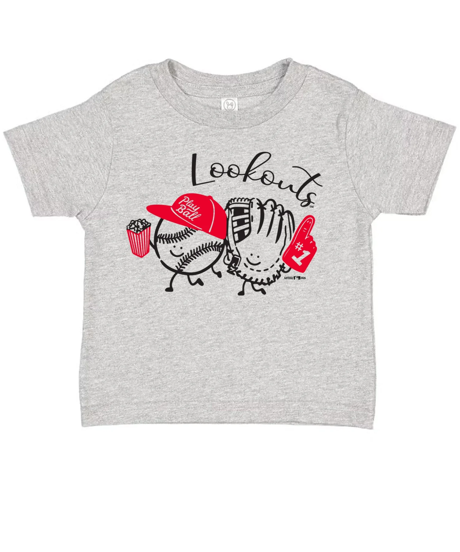 Chattanooga Lookouts Toddler Grey Lookouts Fans Tee