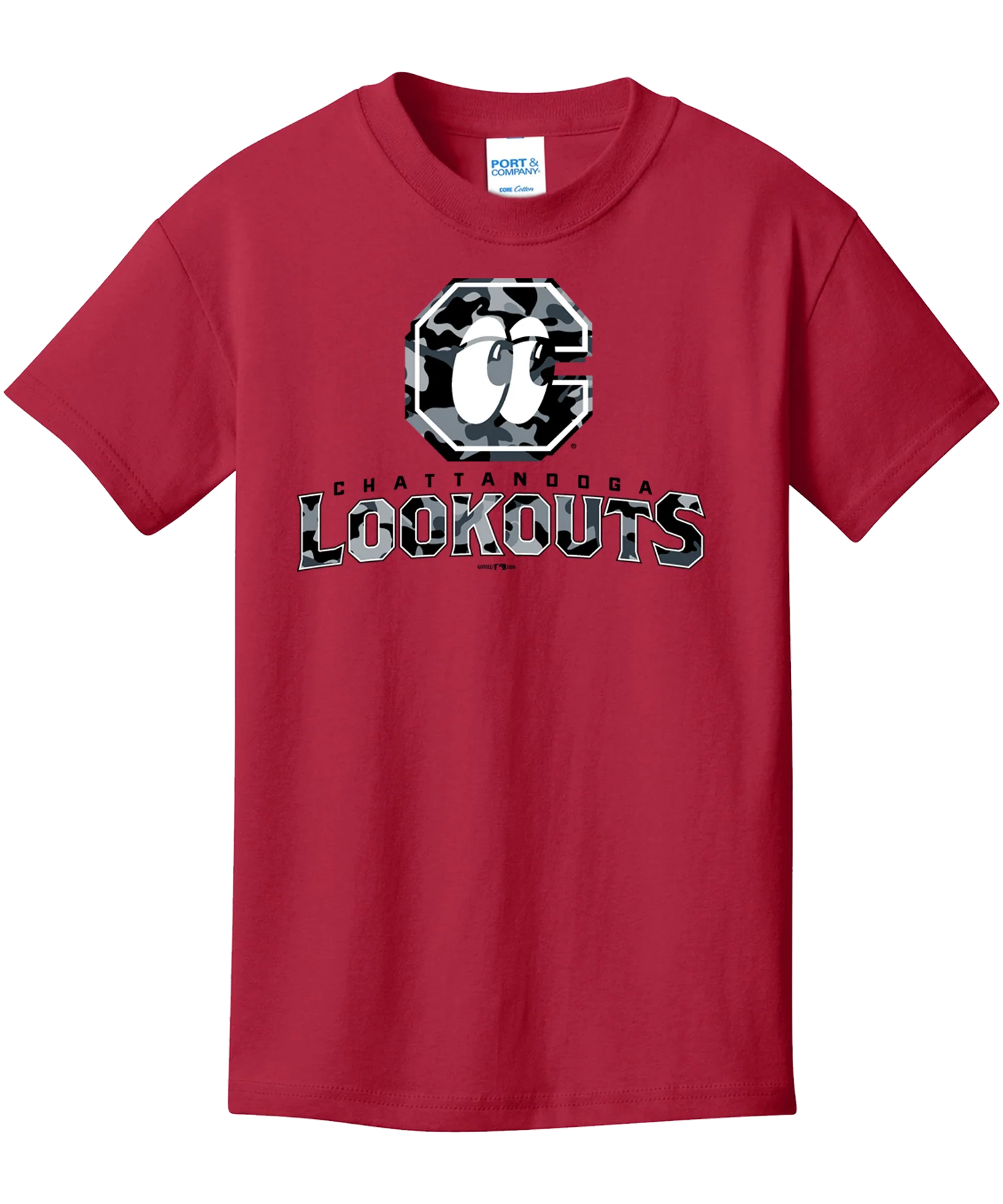 Chattanooga Lookouts Youth Tonal Camo Tee