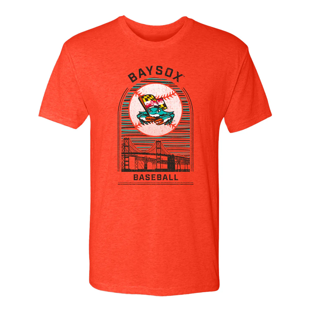 Chesapeake Baysox ADULT Skyline ORANGE