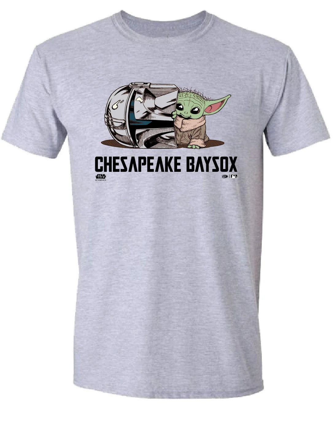 Chesapeake Baysox ADULT Star Wars Grogu GRAY