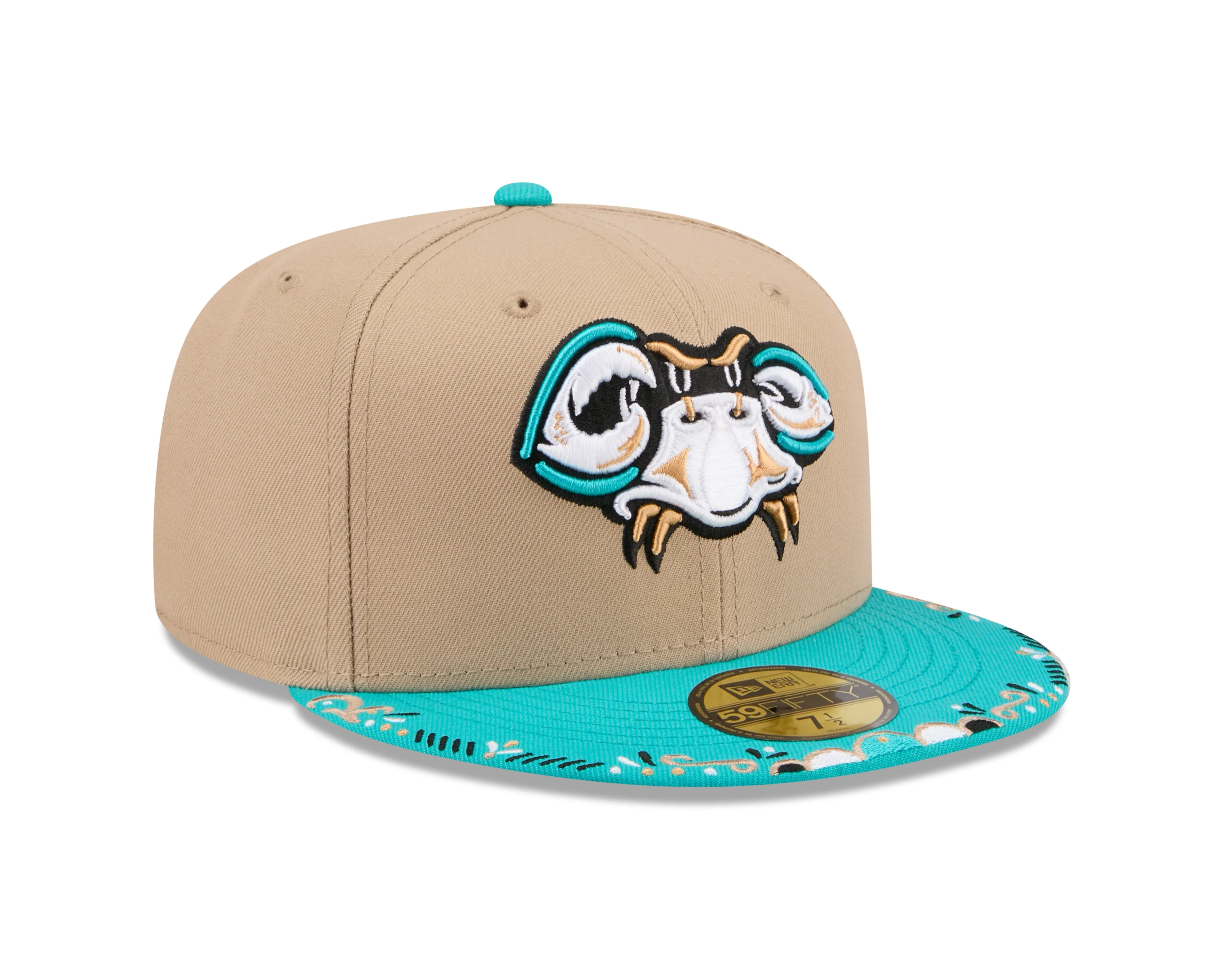 Chesapeake Baysox Cangrejos New Era TAN 59Fifty Fitted Cap 2026 - Image 3