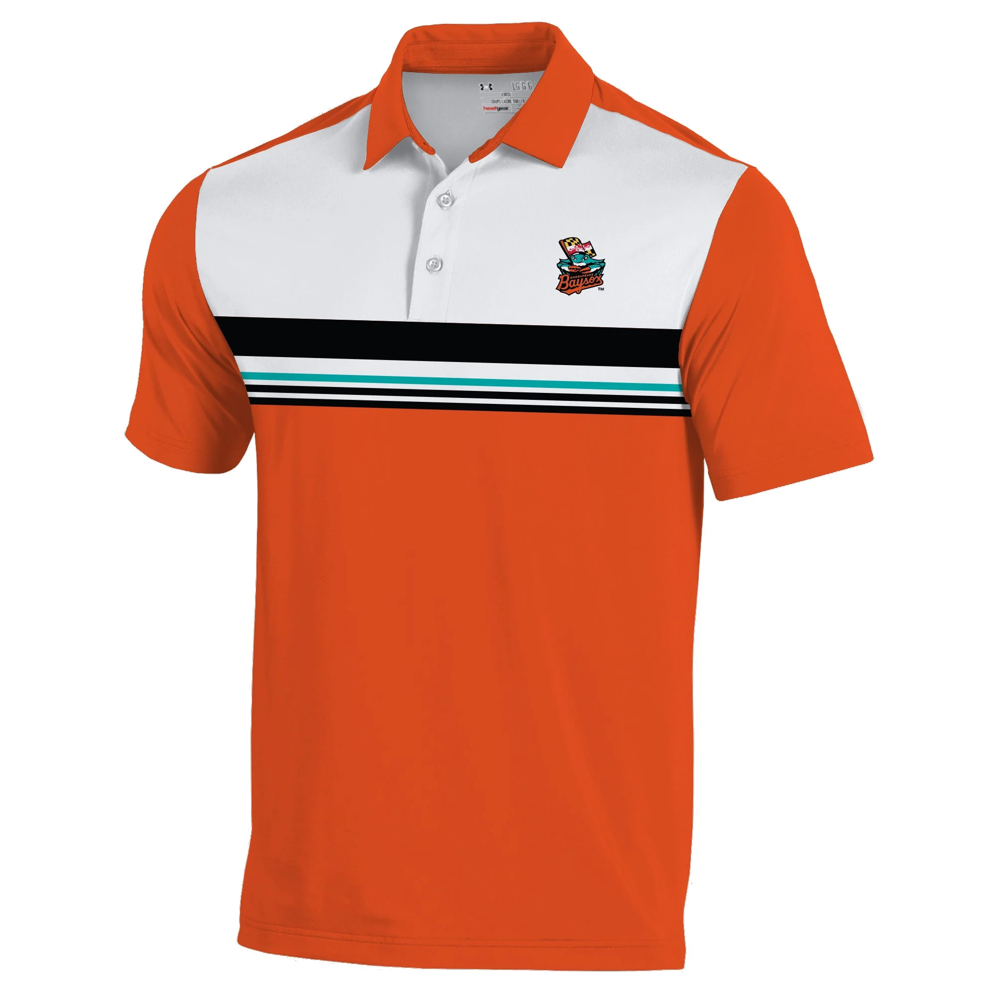 Chesapeake Baysox UA ADULT Armourfuse Polo ORANGE