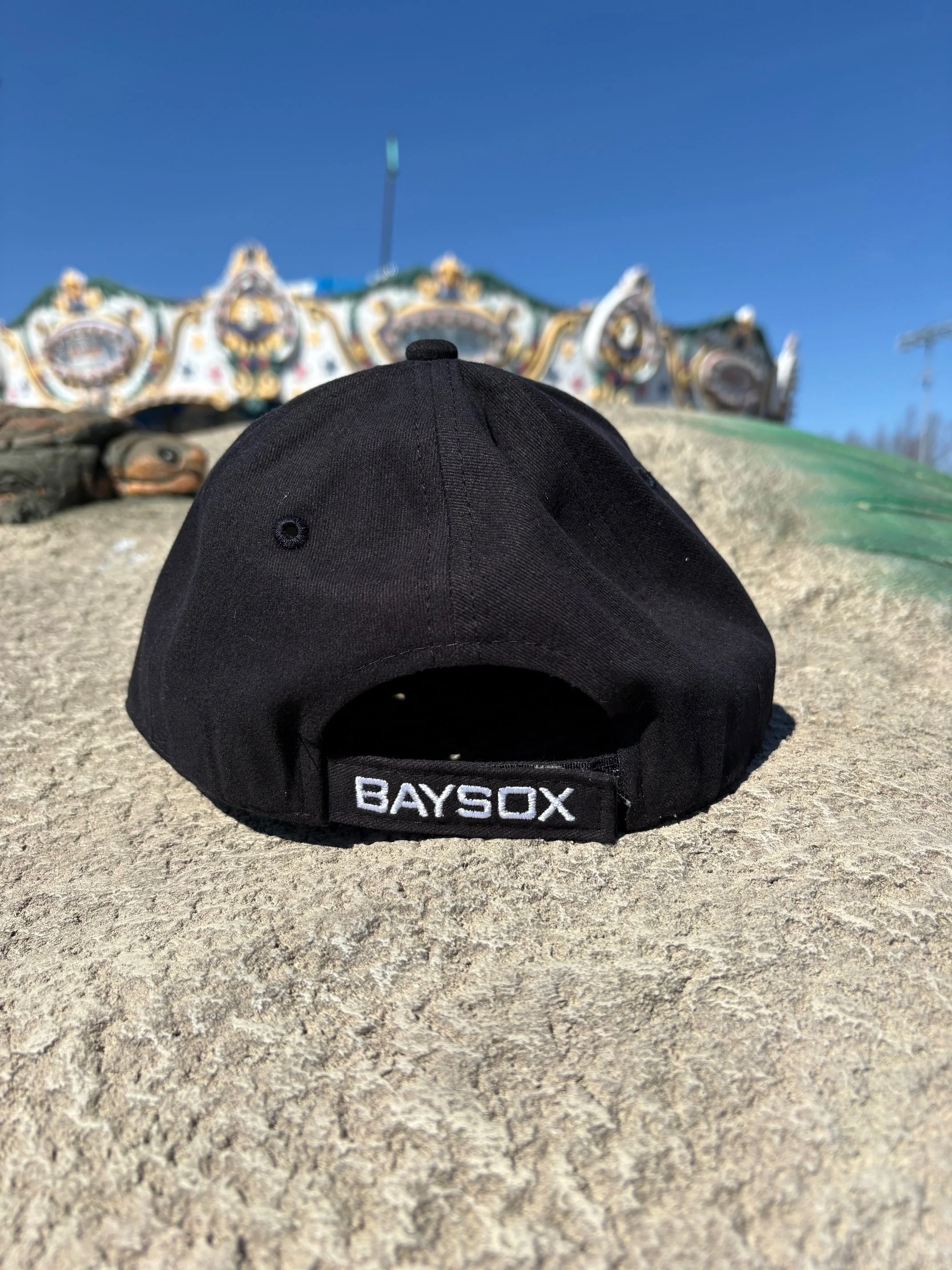 Chesapeake Baysox YOUTH Jersey BLACK with Waves Cap Adjustable - Image 2