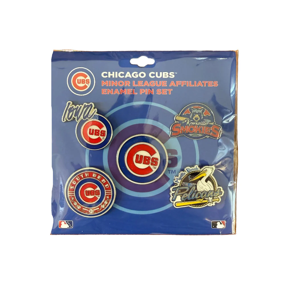 Chicago Cubs Affiliate Team Lapel Pin Set