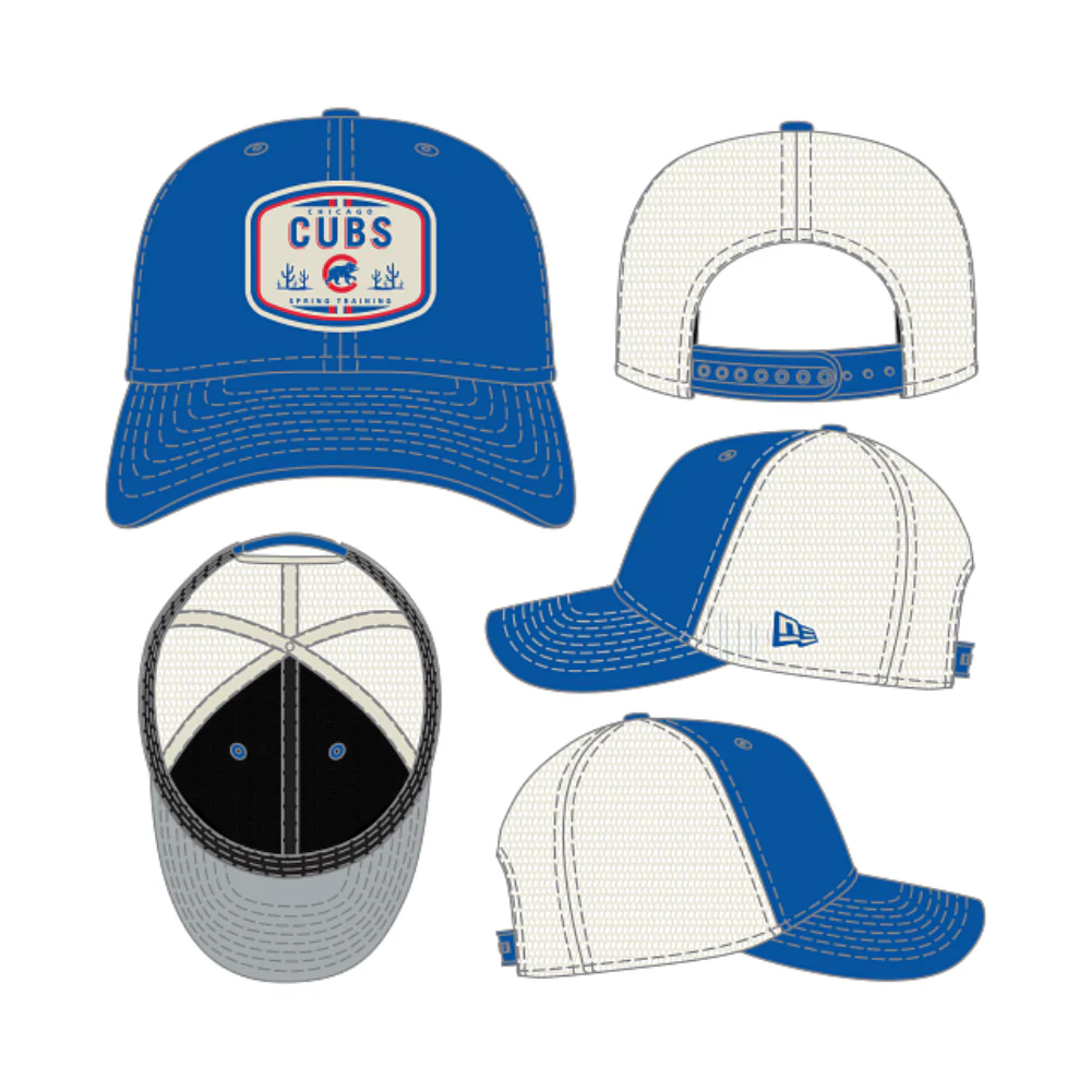 Chicago Cubs New Era 9Seventy Trucker Adjustable 2026 Spring Training Cap