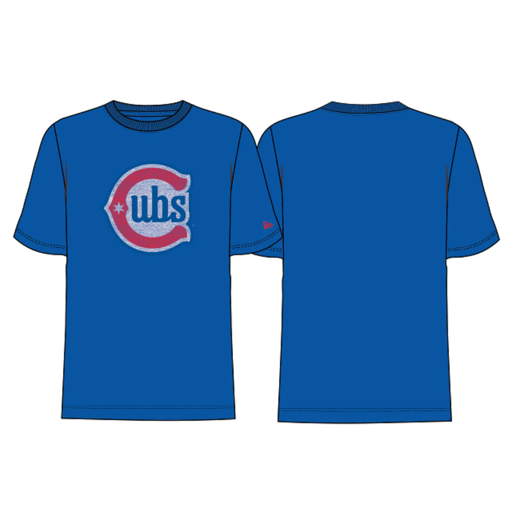 Chicago Cubs New Era Men's Chicago Blues Logo T-shirt