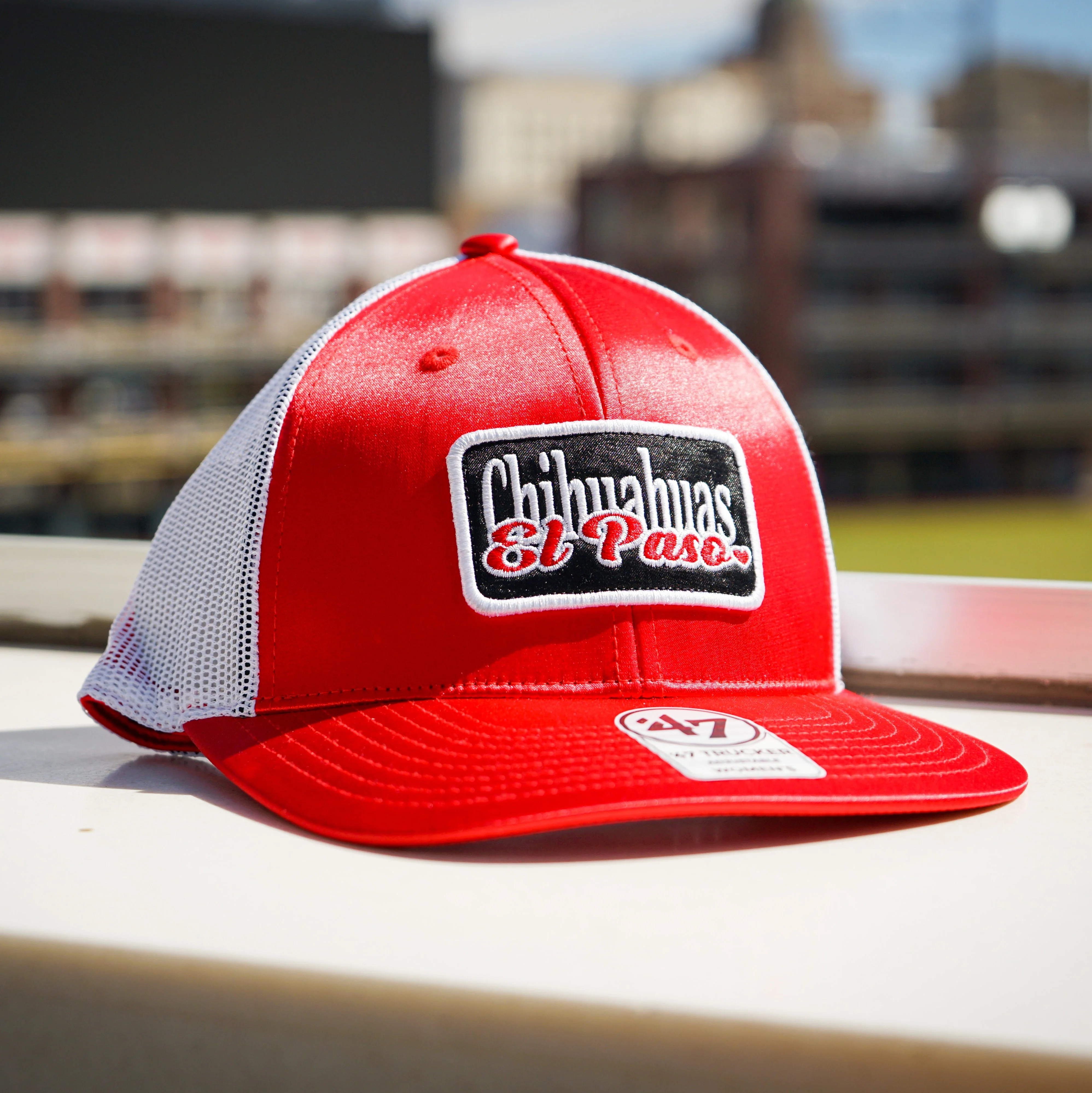 CHIHUAHUAS RED WITH LOVE SNAP BACK TRUCKER- 47 BRAND