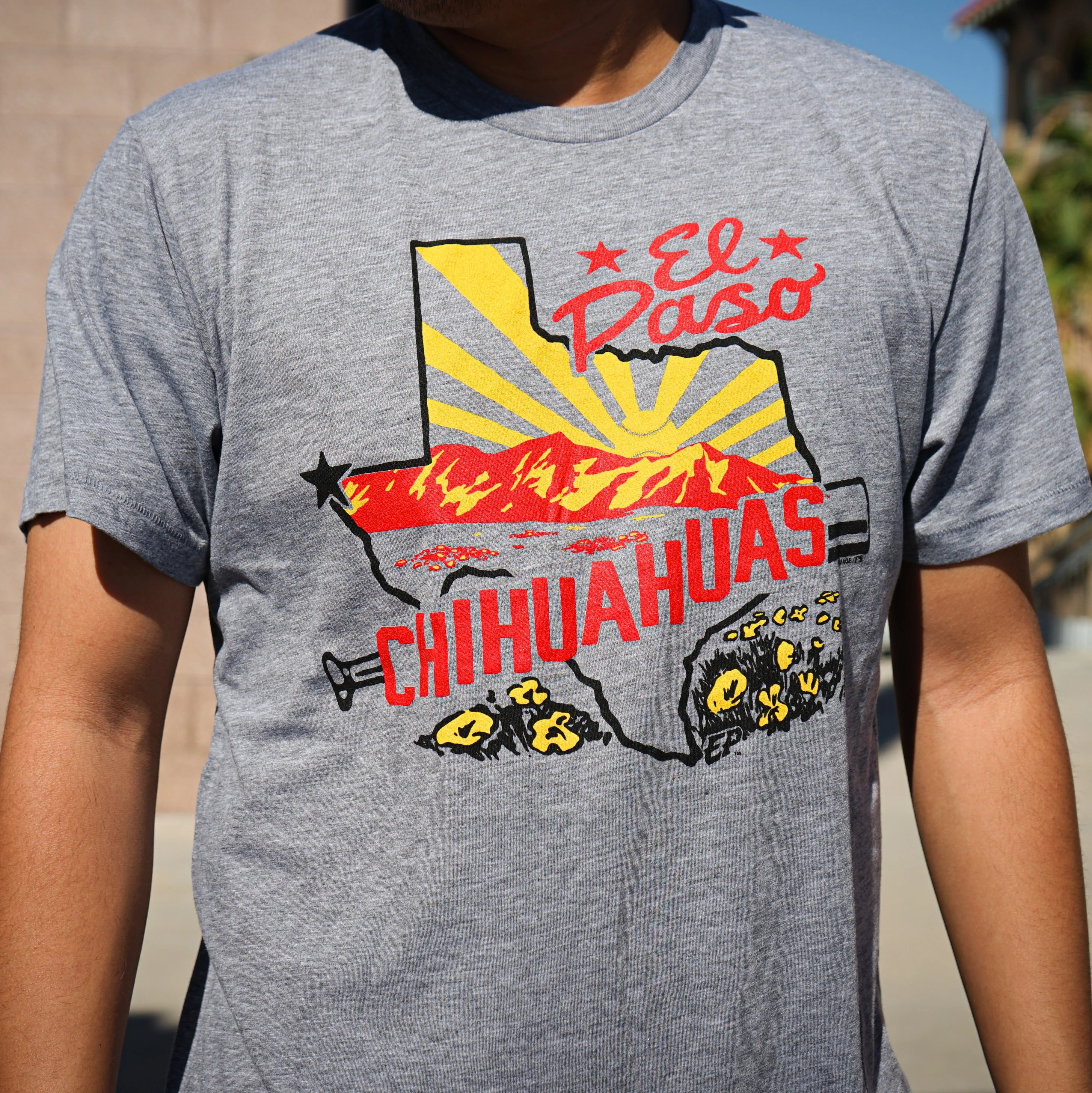 CHIHUAHUAS TEXAS STATE OUTLINE TEE- HOMAGE