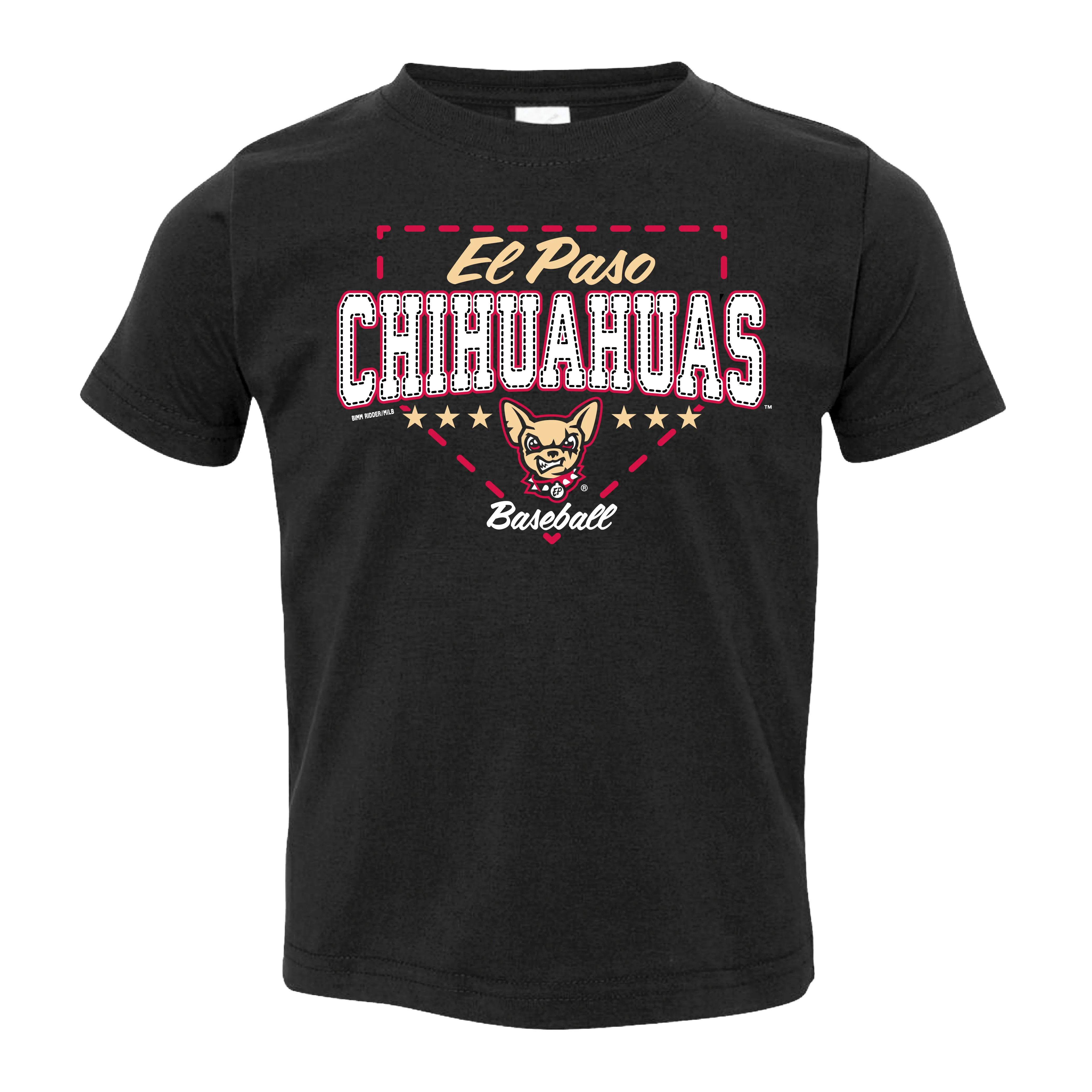 CHIHUAHUAS TODDLER BASEFACE TEE- BIMM RIDDER