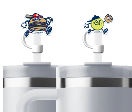 Chuck and Chip 2 Pack Straw Toppers