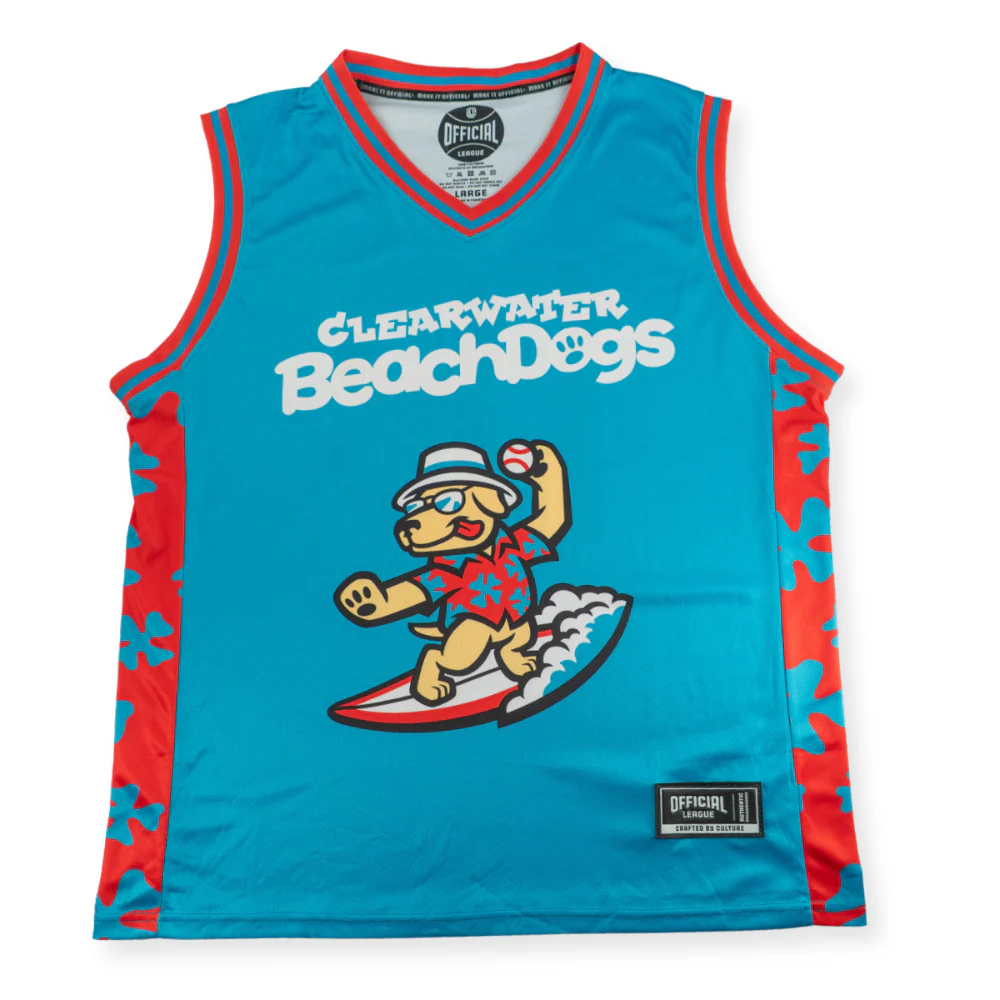 Clearwater BeachDogs Official League Basketball Jersey