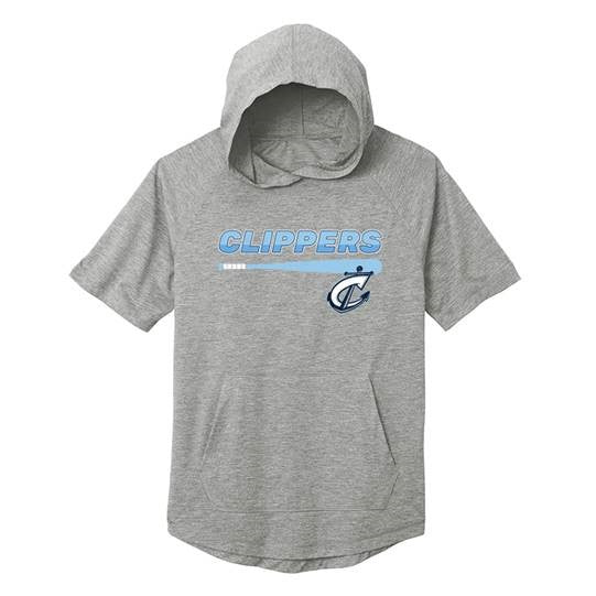 Columbus Clippers 108 Stitches Tape Short Sleeve Hoodie - Image 2