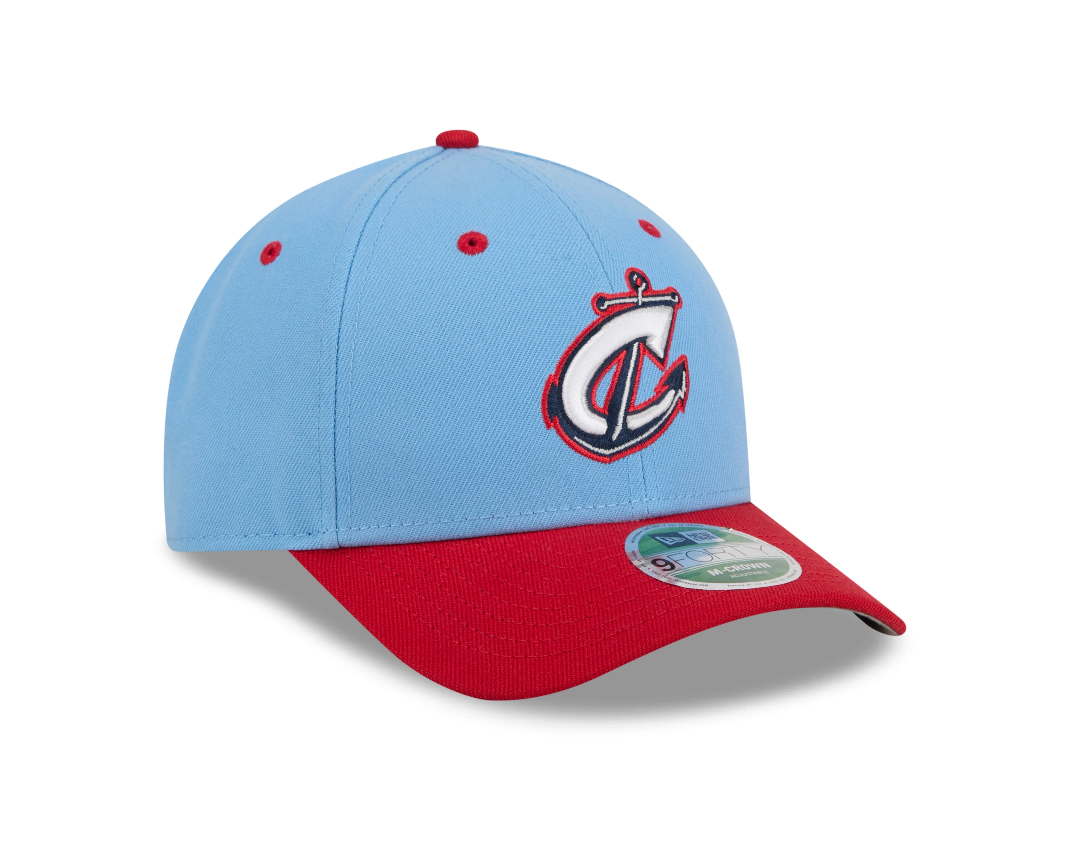 Columbus Clippers Baby Blue 940 M Crown Adjustable Hat - Image 2