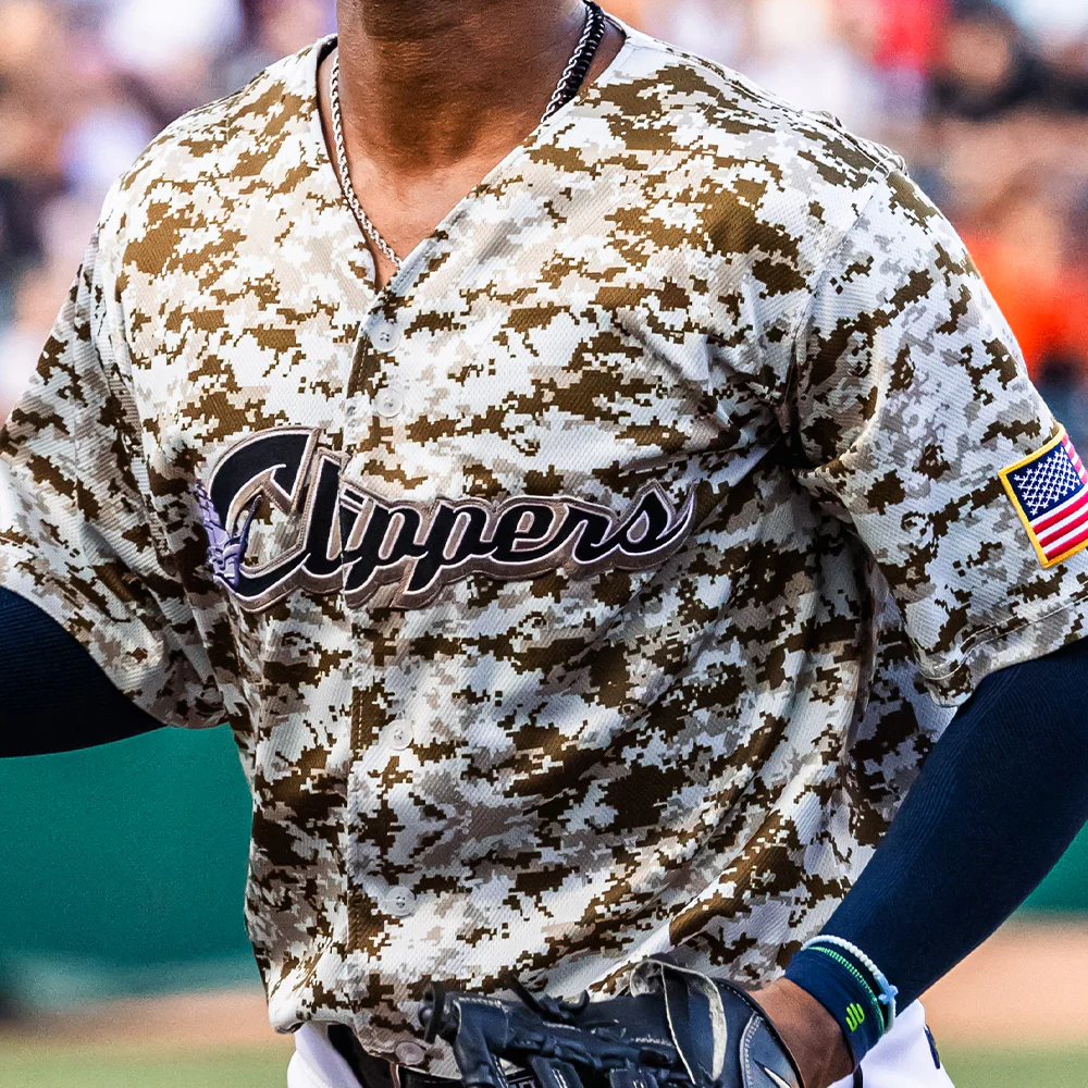 Columbus Clippers Camo Alternate Game Worn Jerseys