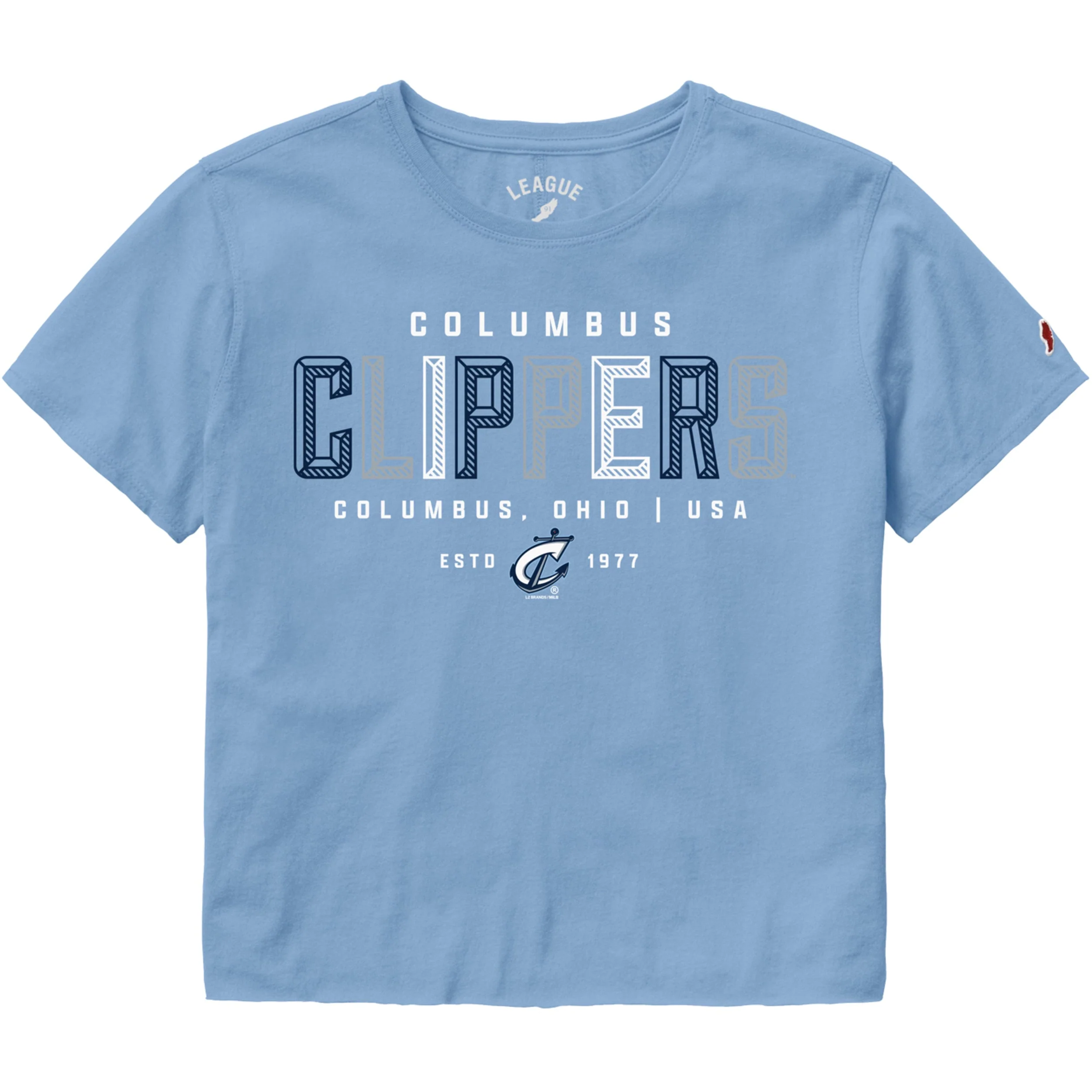 Columbus Clippers Women's Clothesline Crop - Image 2