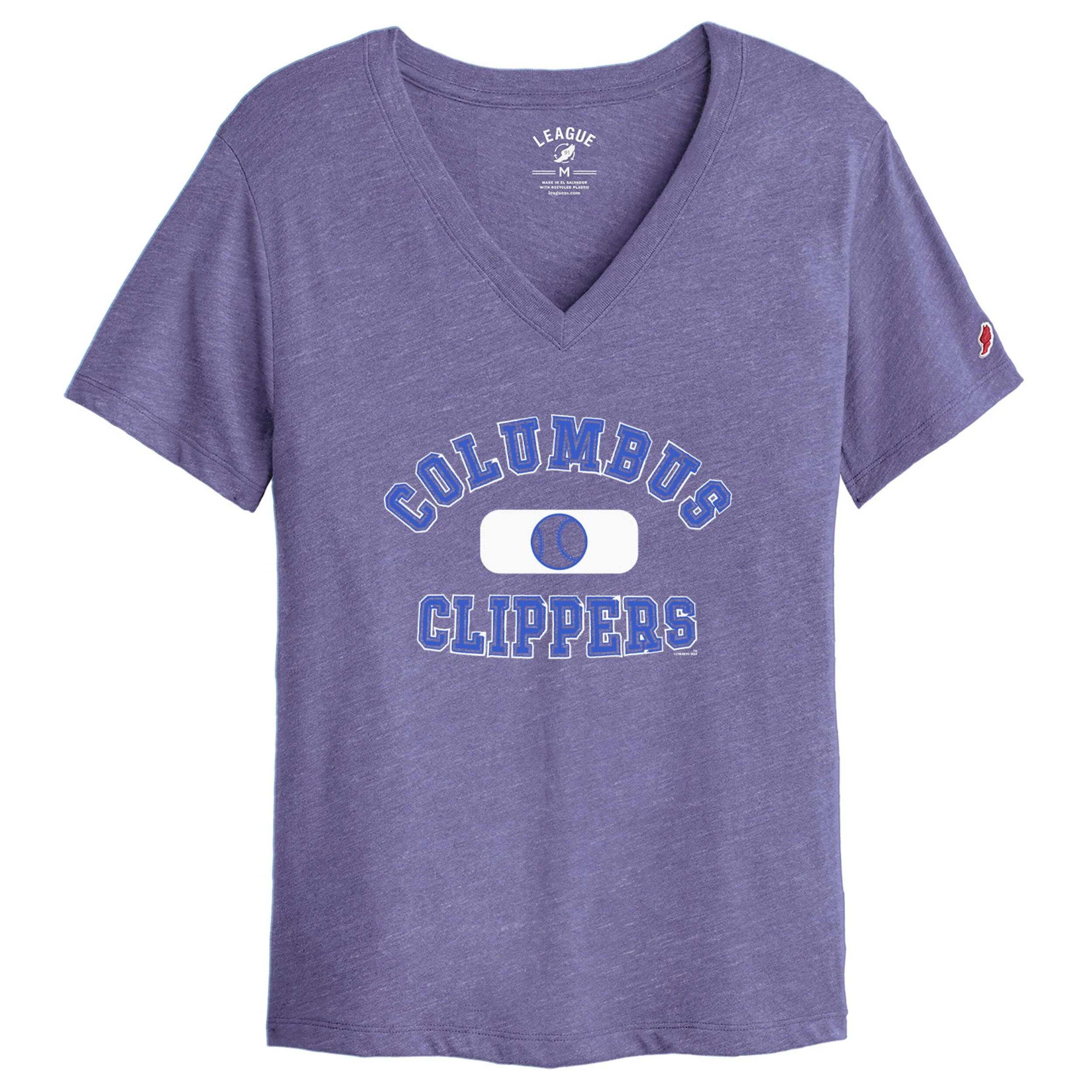 Columbus Clippers Women's Intramural Boyfriend V-Neck Tee - Image 5