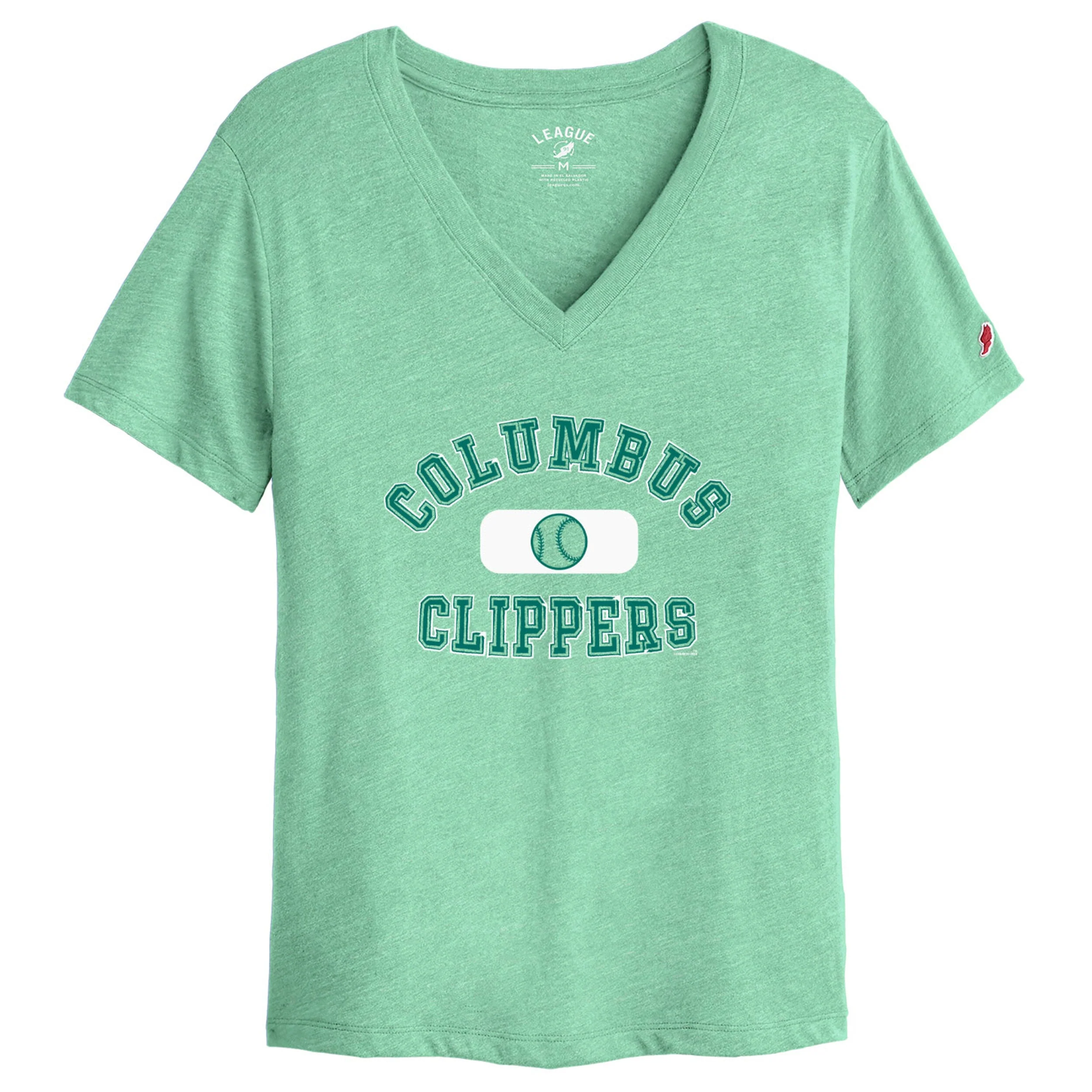 Columbus Clippers Women's Intramural Boyfriend V-Neck Tee - Image 6