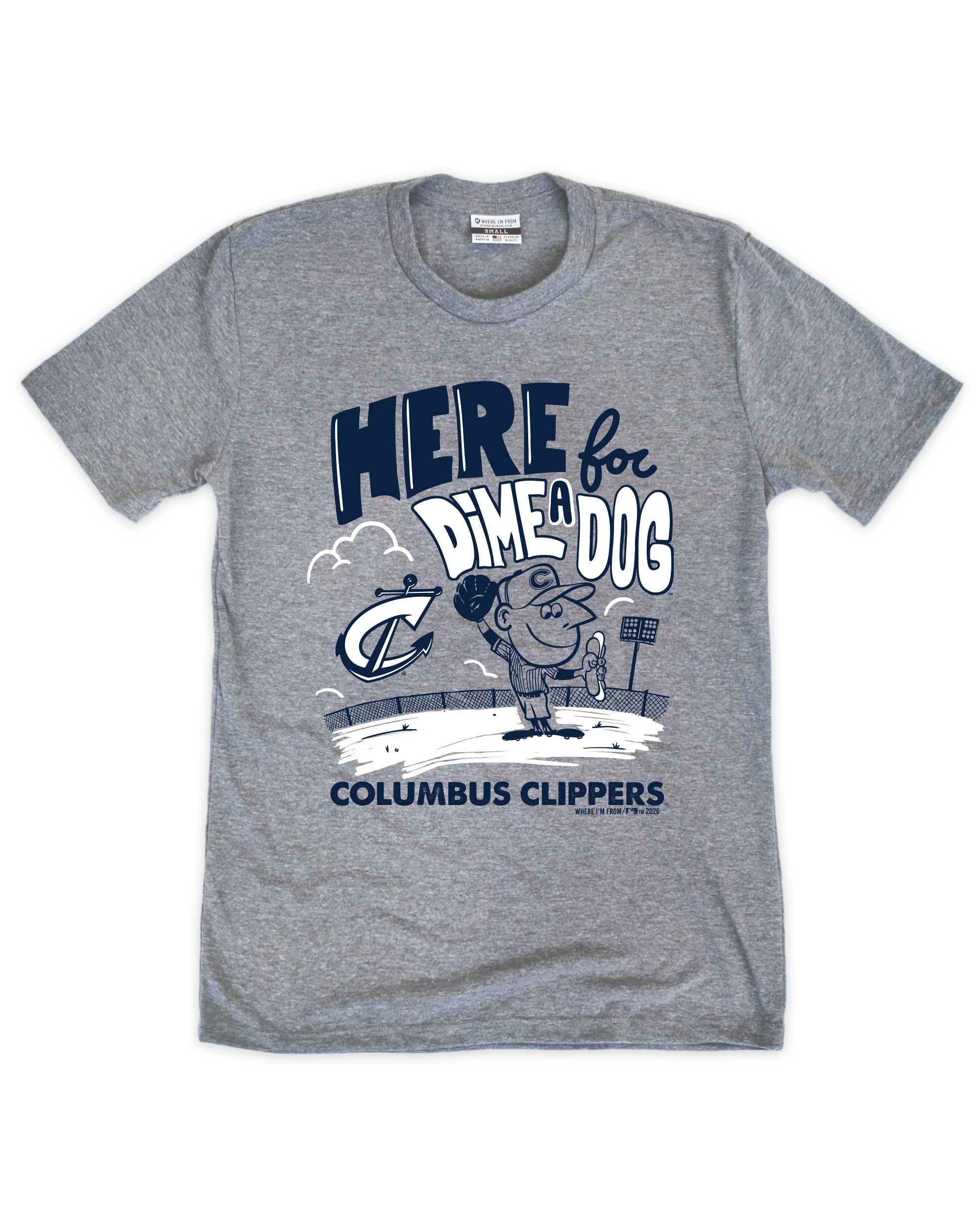 Columbus Clippers Here for Player Tee