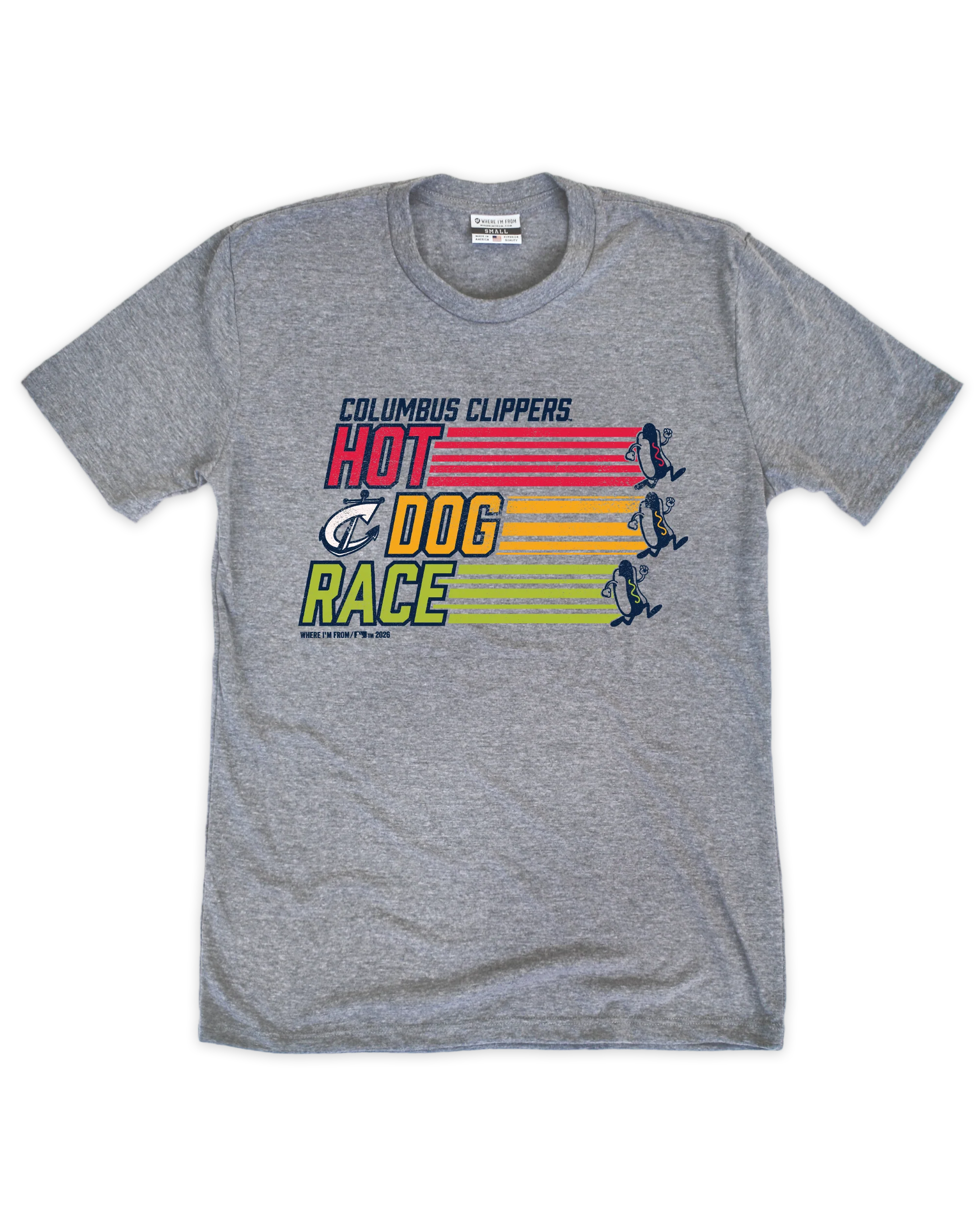 Columbus Clippers Hot Dog Race Tee