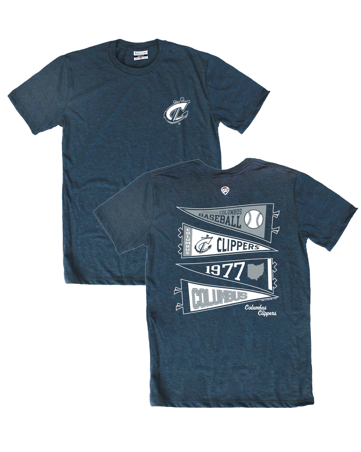 Columbus Clippers Pennants Tee