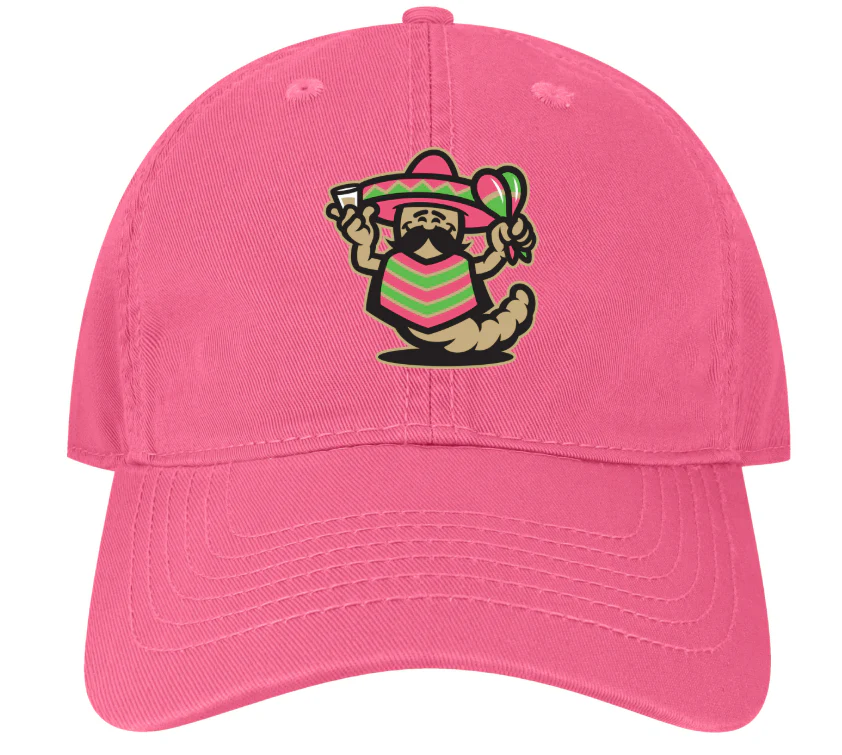 Copa Pink *YOUTH FIT* Relaxed Twill w/ Full Color Worm Mascot