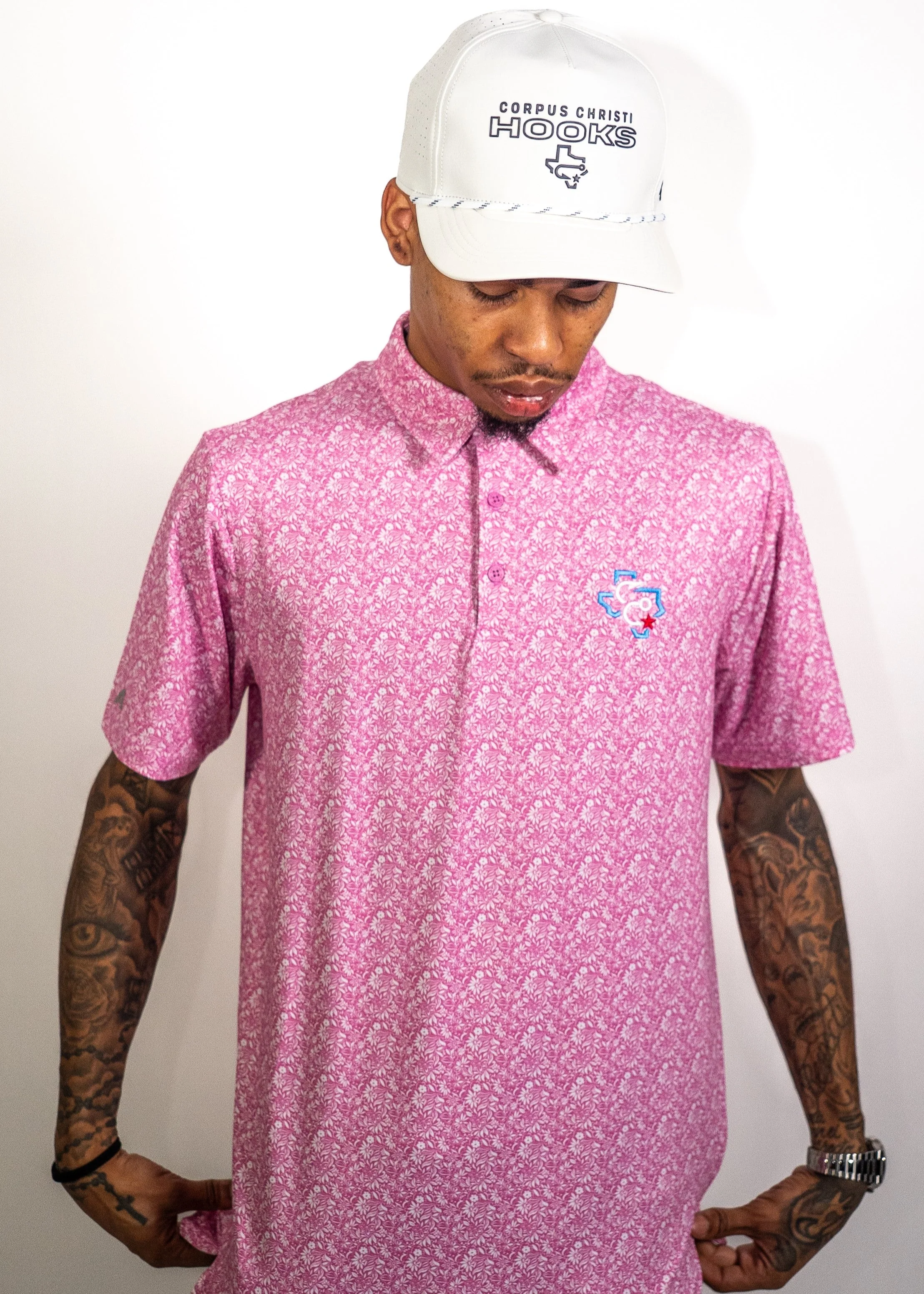 Corpus Christi Hooks Antigua - Polo Lianthus Floral