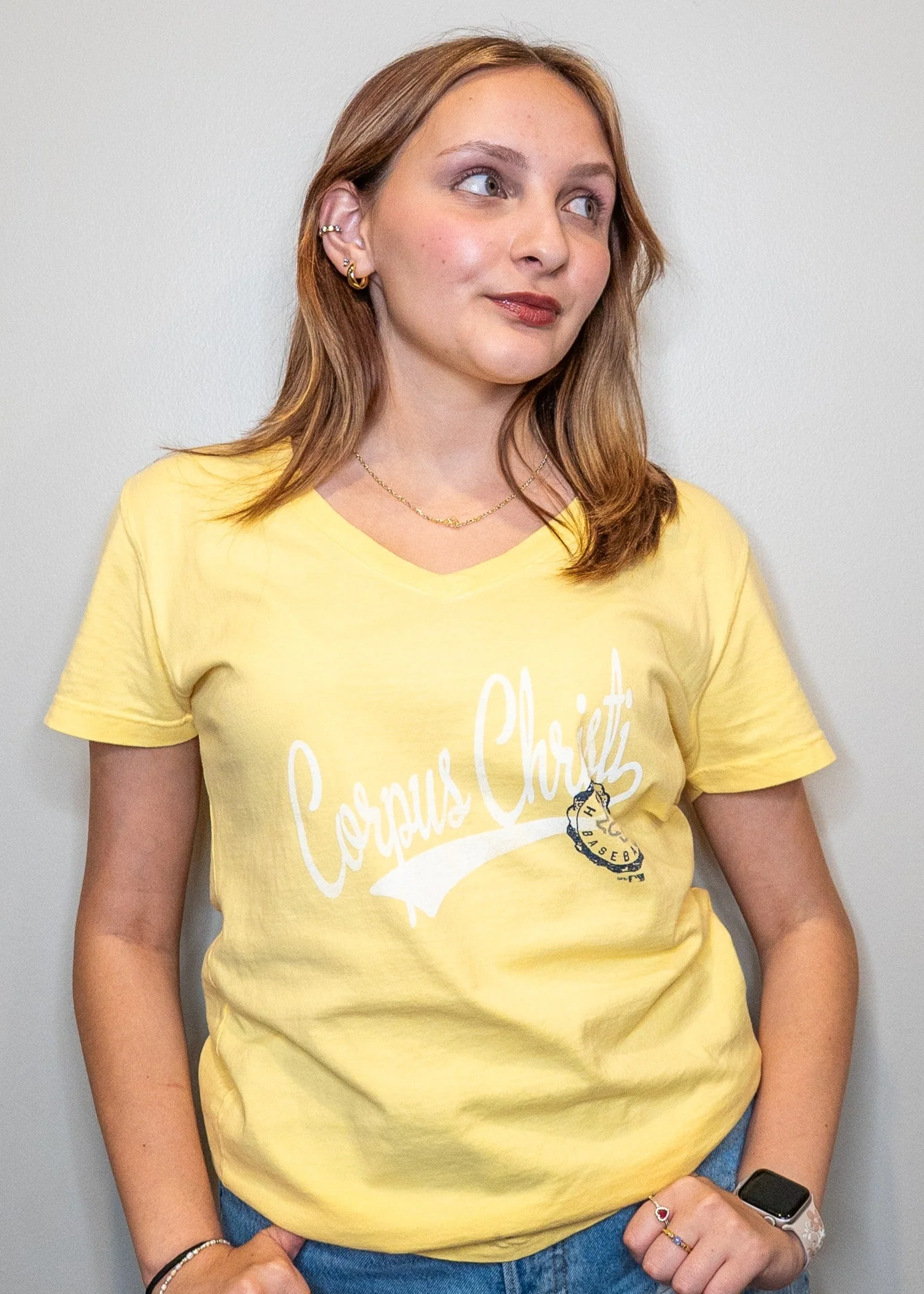 Corpus Christi Hooks Comfort Wash - Women's - Tee City Stamp - Image 2