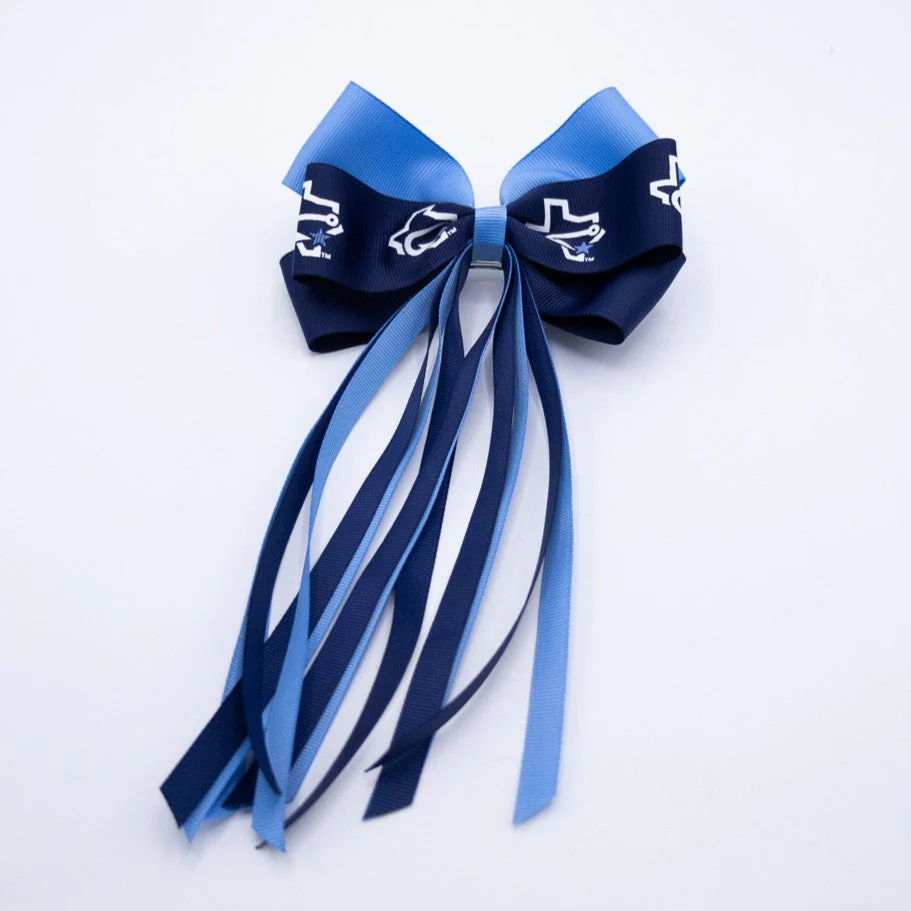 Corpus Christi Hooks Hair Bow - Streamer - Image 2