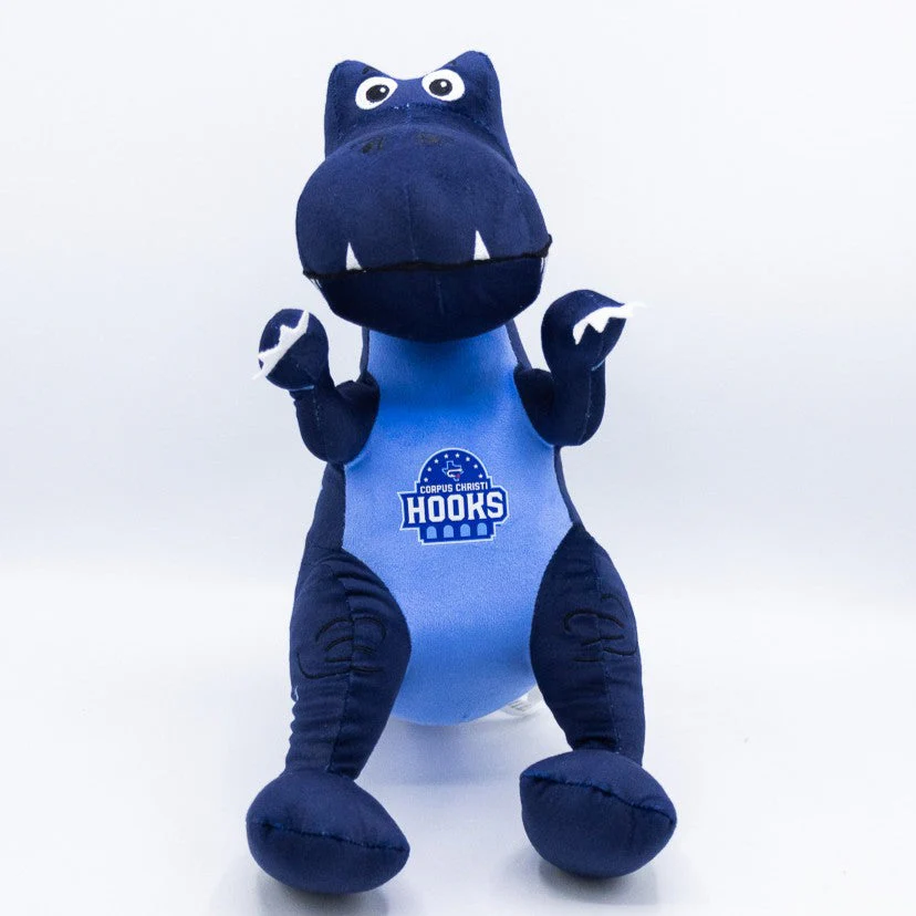 Corpus Christi Hooks Plush - Blue Dinosaur - Image 2