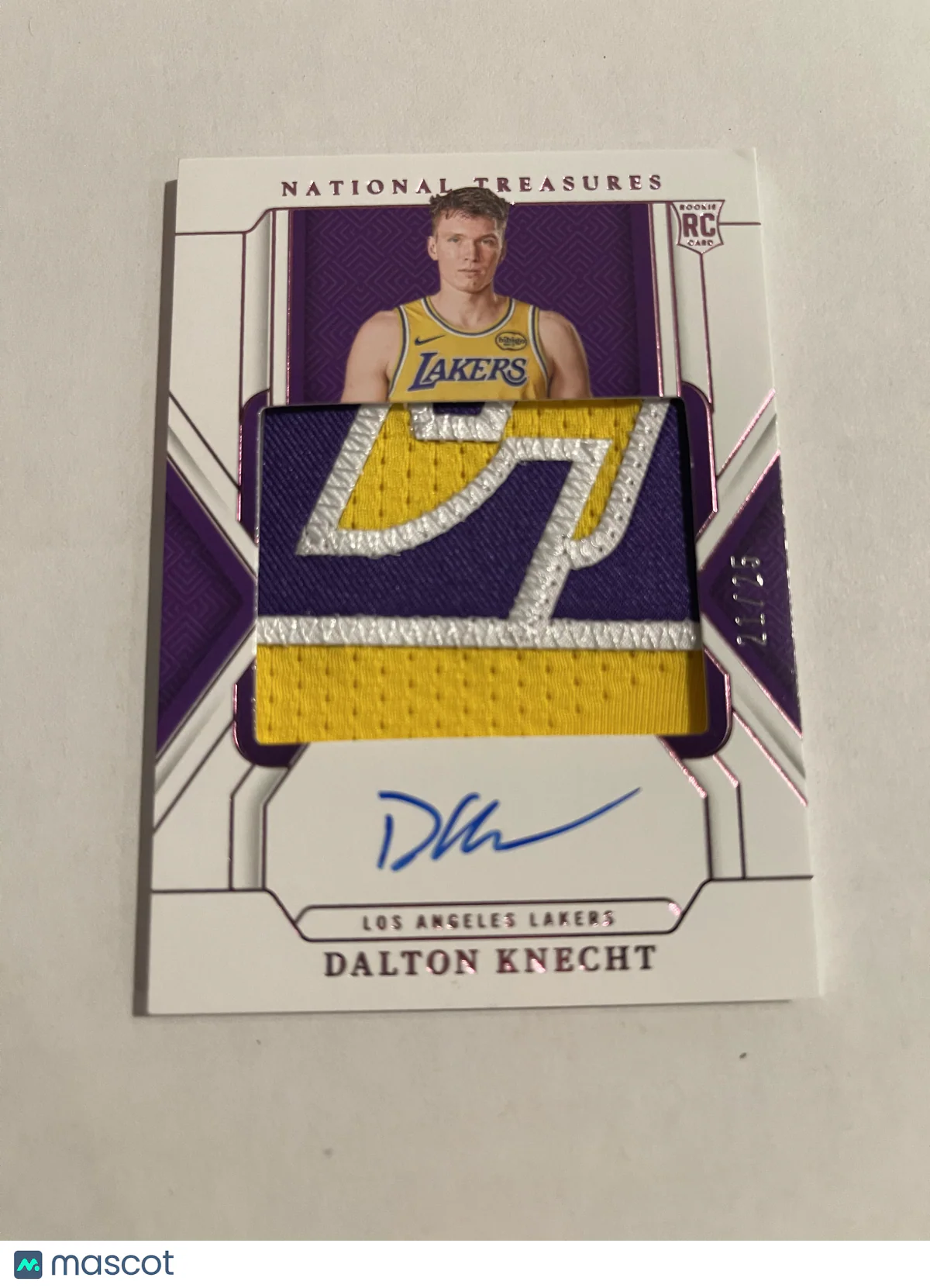 Dalton Knecht 2025 Panini National Treasures #103