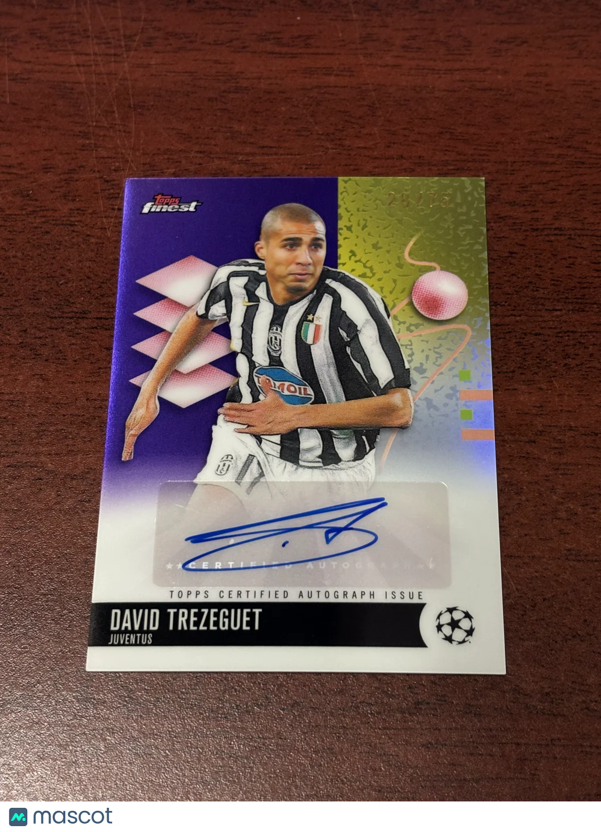 David Trezeguet 2026 Topps Finest UEFA Club Compe