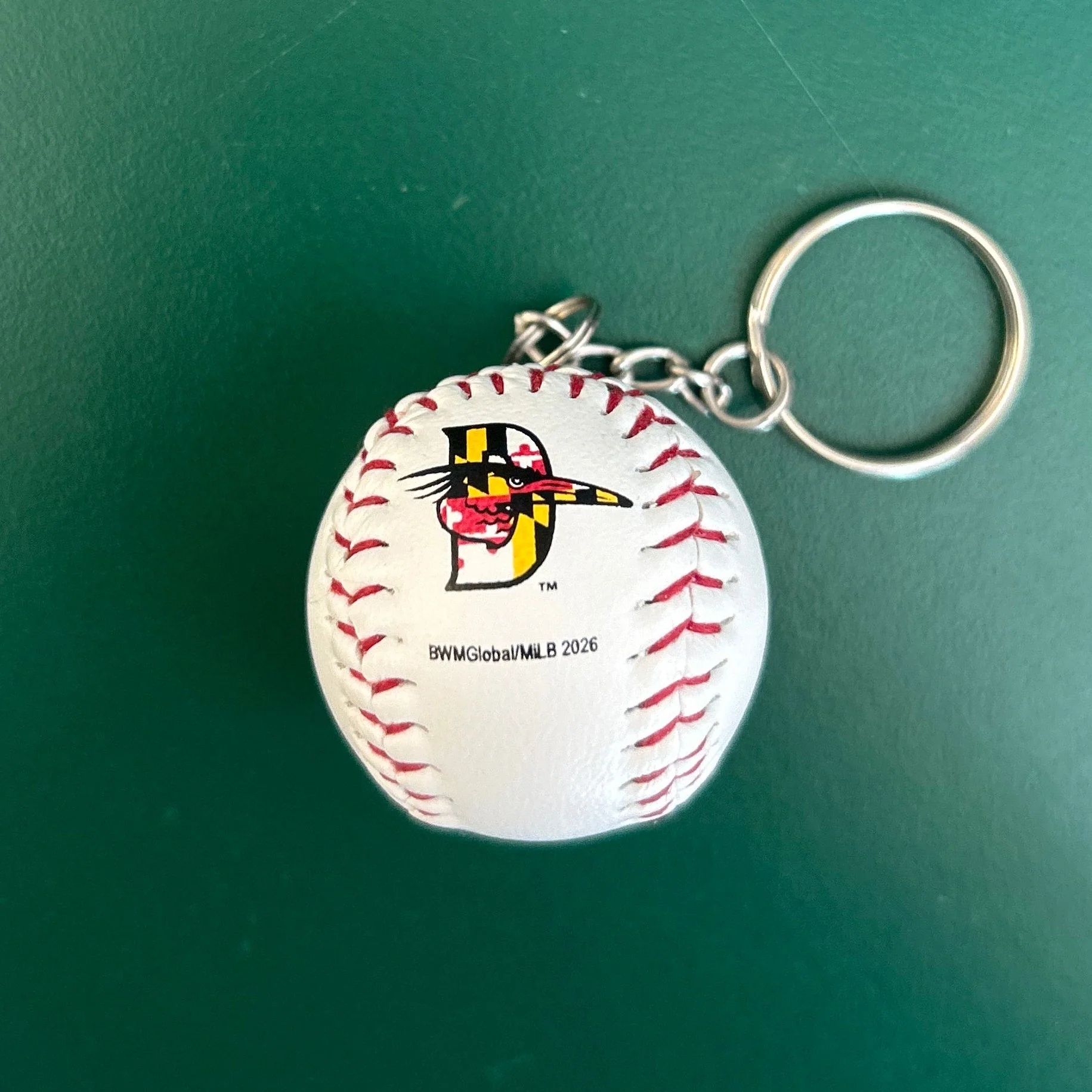 Delmarva Shorebirds MD Pride Baseball Keychain