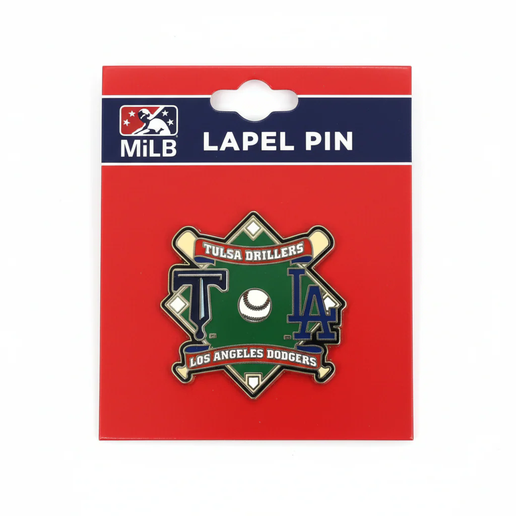 Tulsa Drillers Dodgers Affiliate Lapel Pin