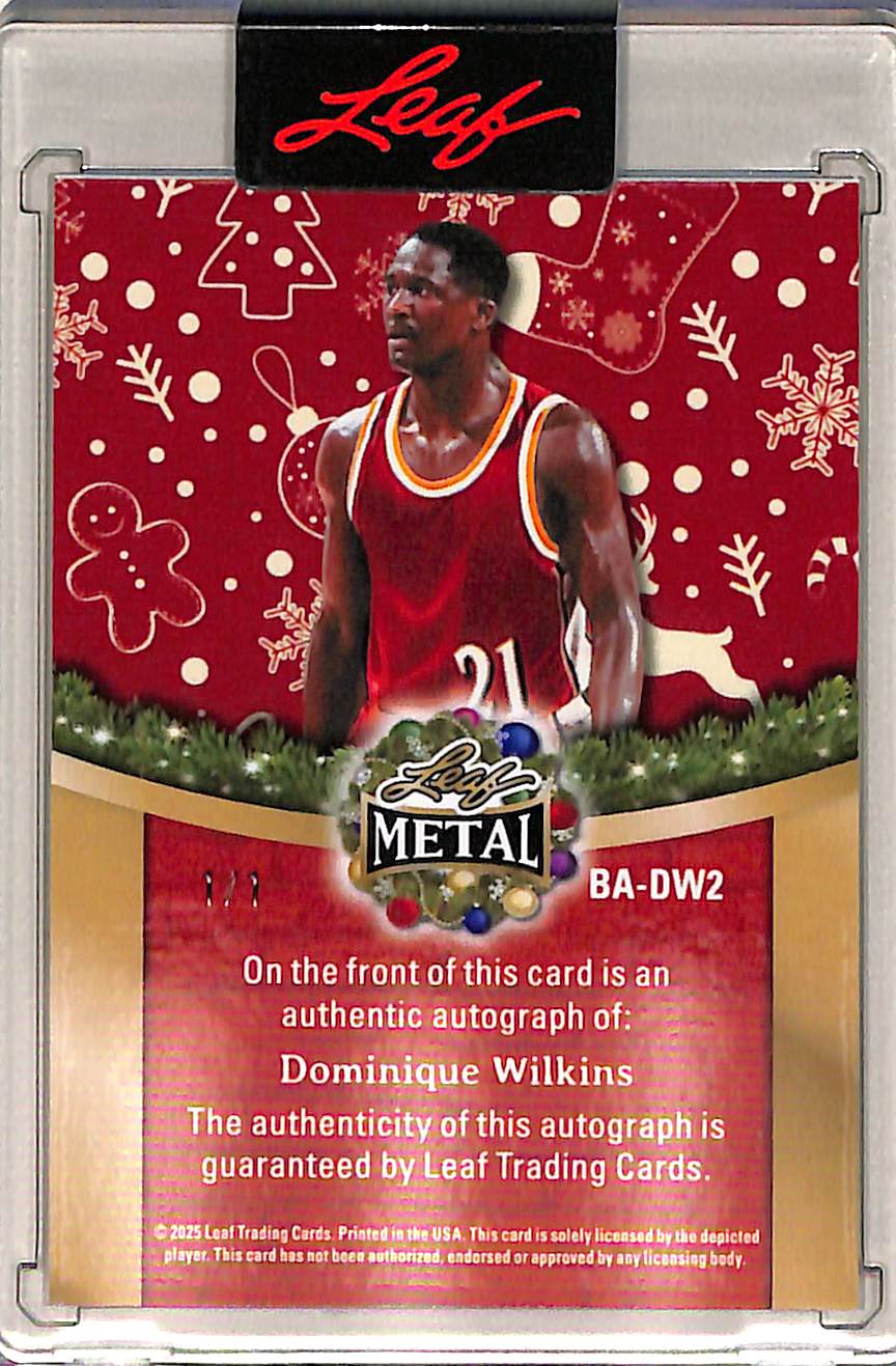 Dominique Wilkins 2025 Leaf Metal Basketball Holi - Image 2