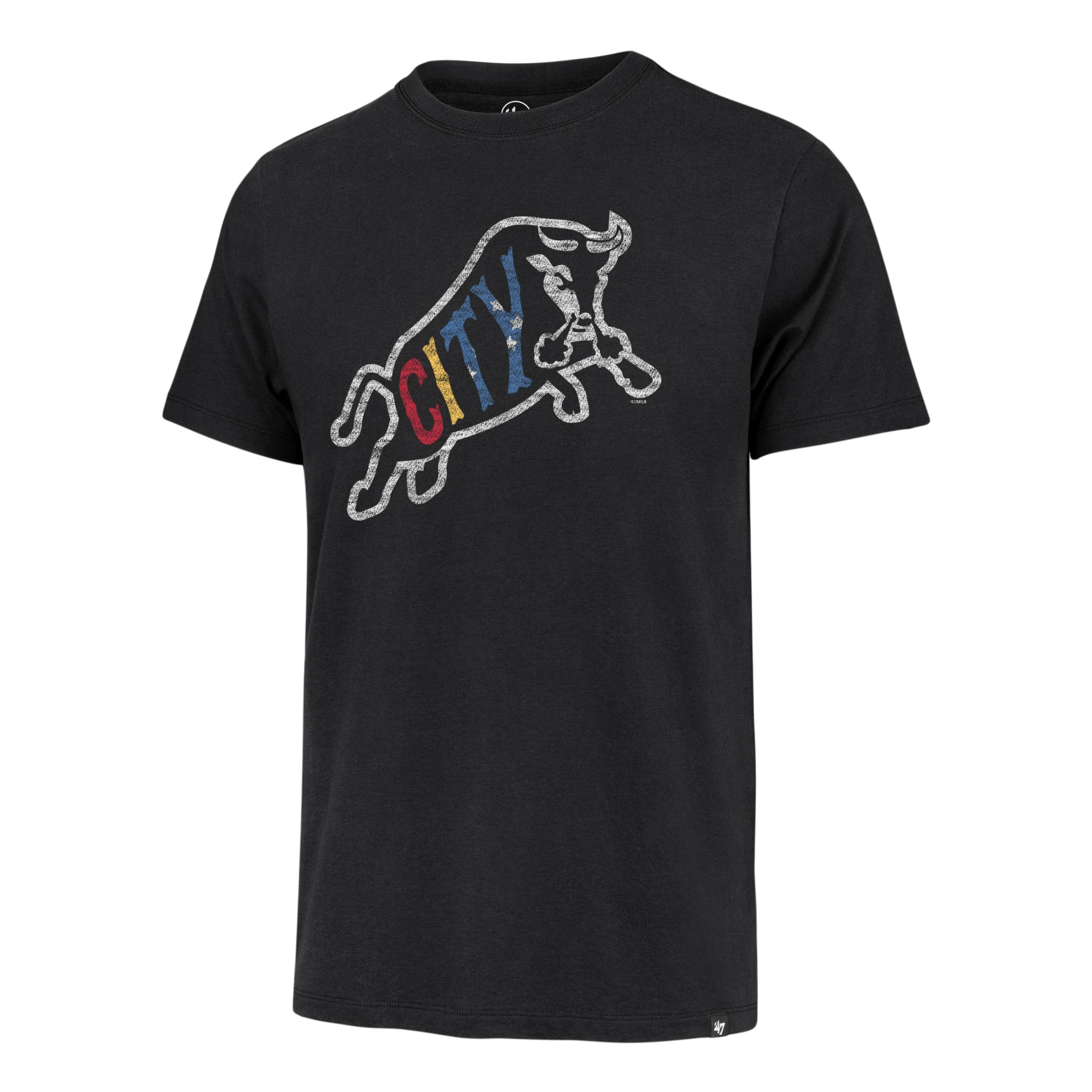 Durham Bulls 47 Brand Black Bull City Franklin Tee - Image 4