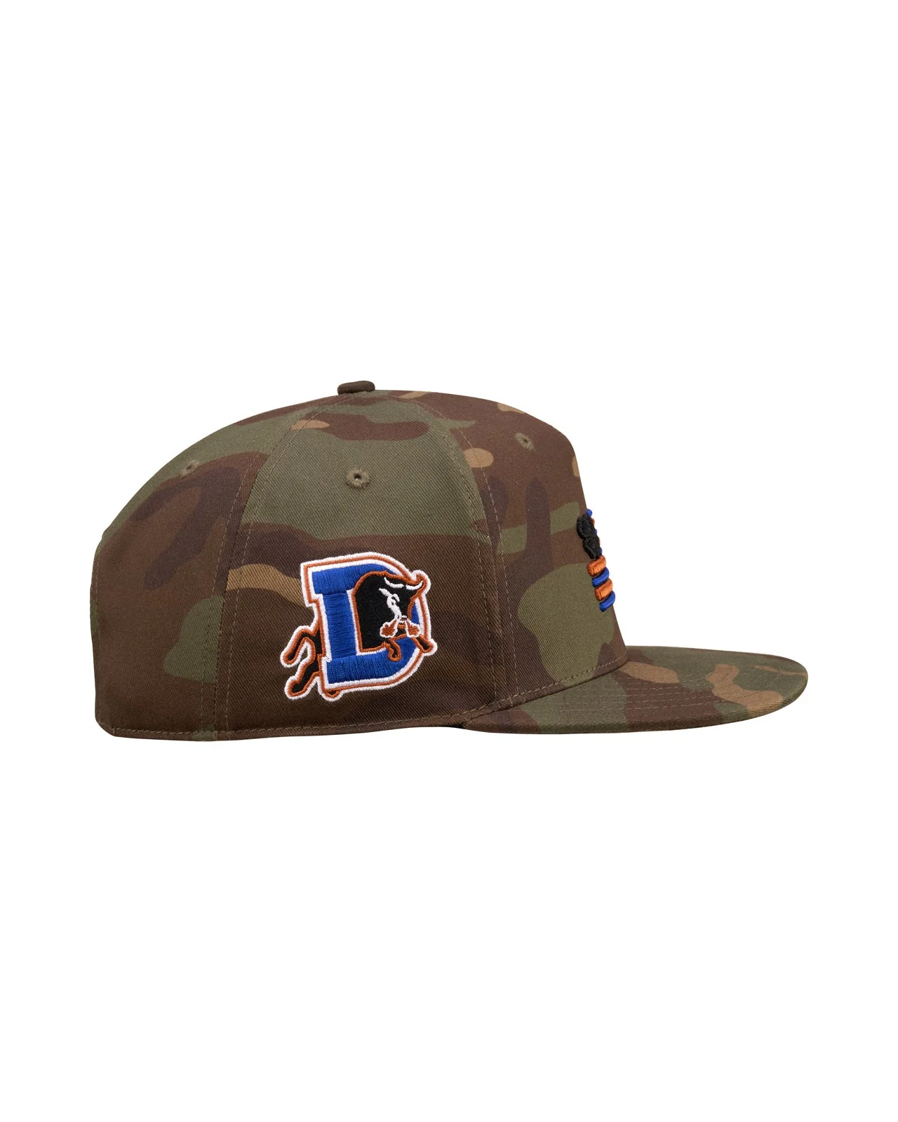 Durham Bulls 5 Panel Camo Bat Snapback - Image 3