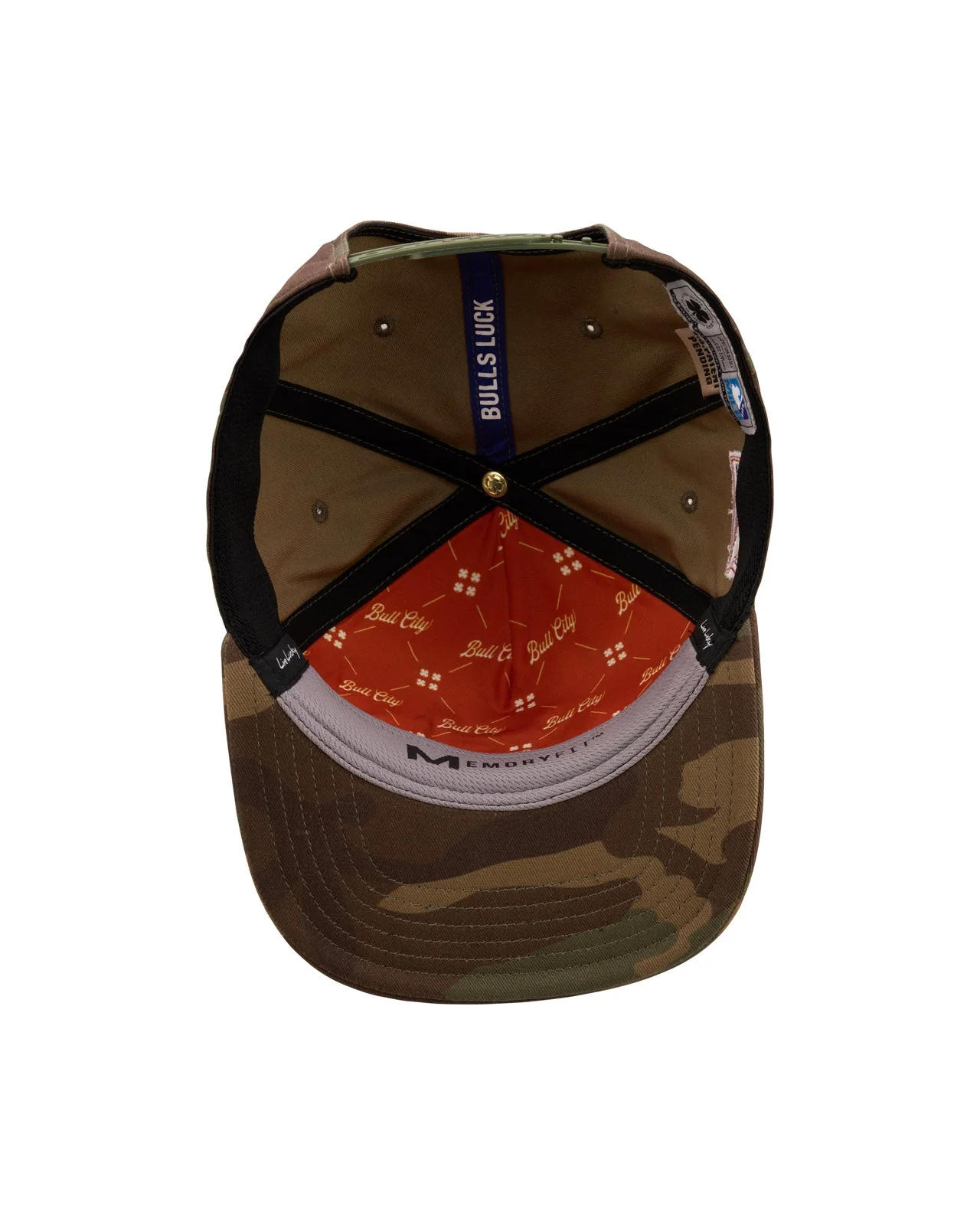 Durham Bulls 5 Panel Camo Bat Snapback - Image 4
