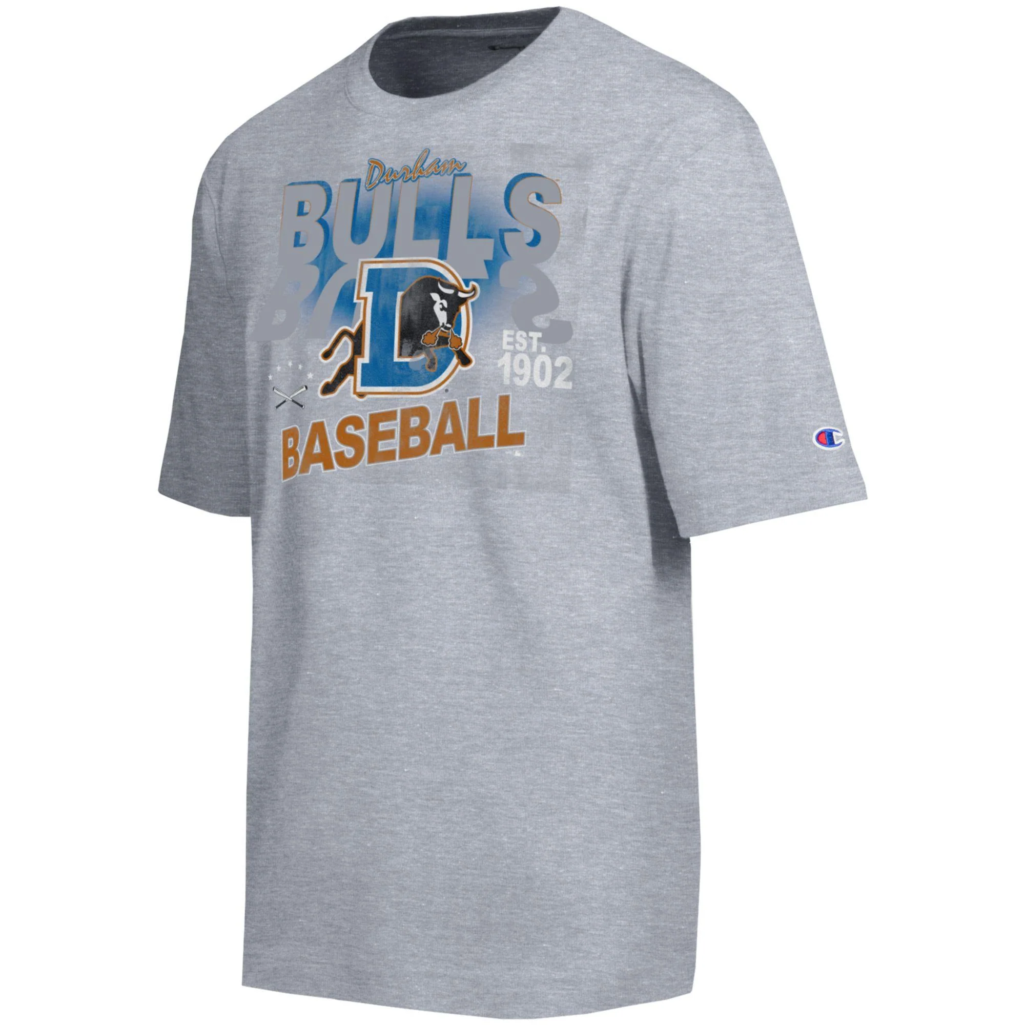 Durham Bulls Capital Cross Bat Tee