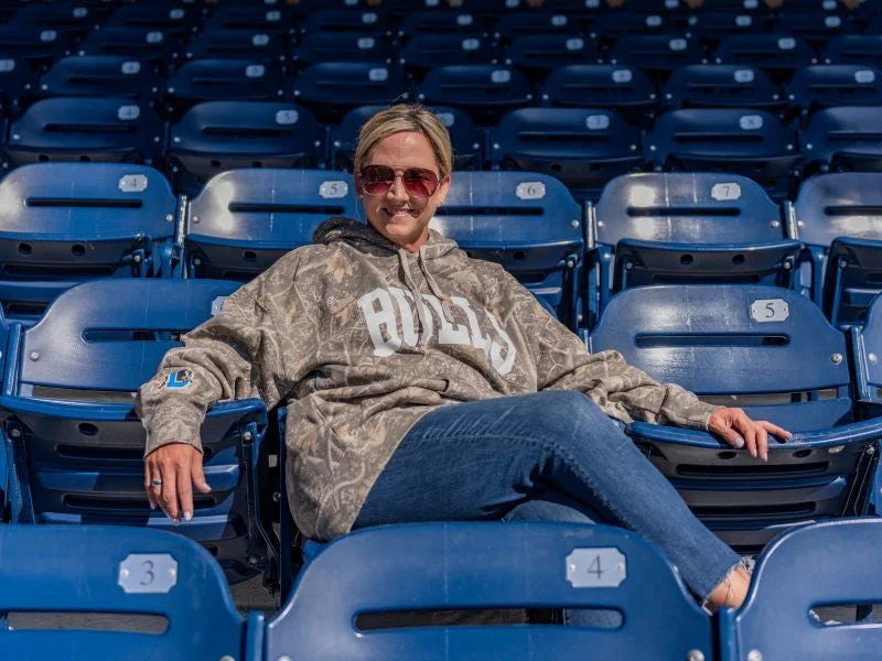 Durham Bulls Girl Tribe Camo Hood - Image 7